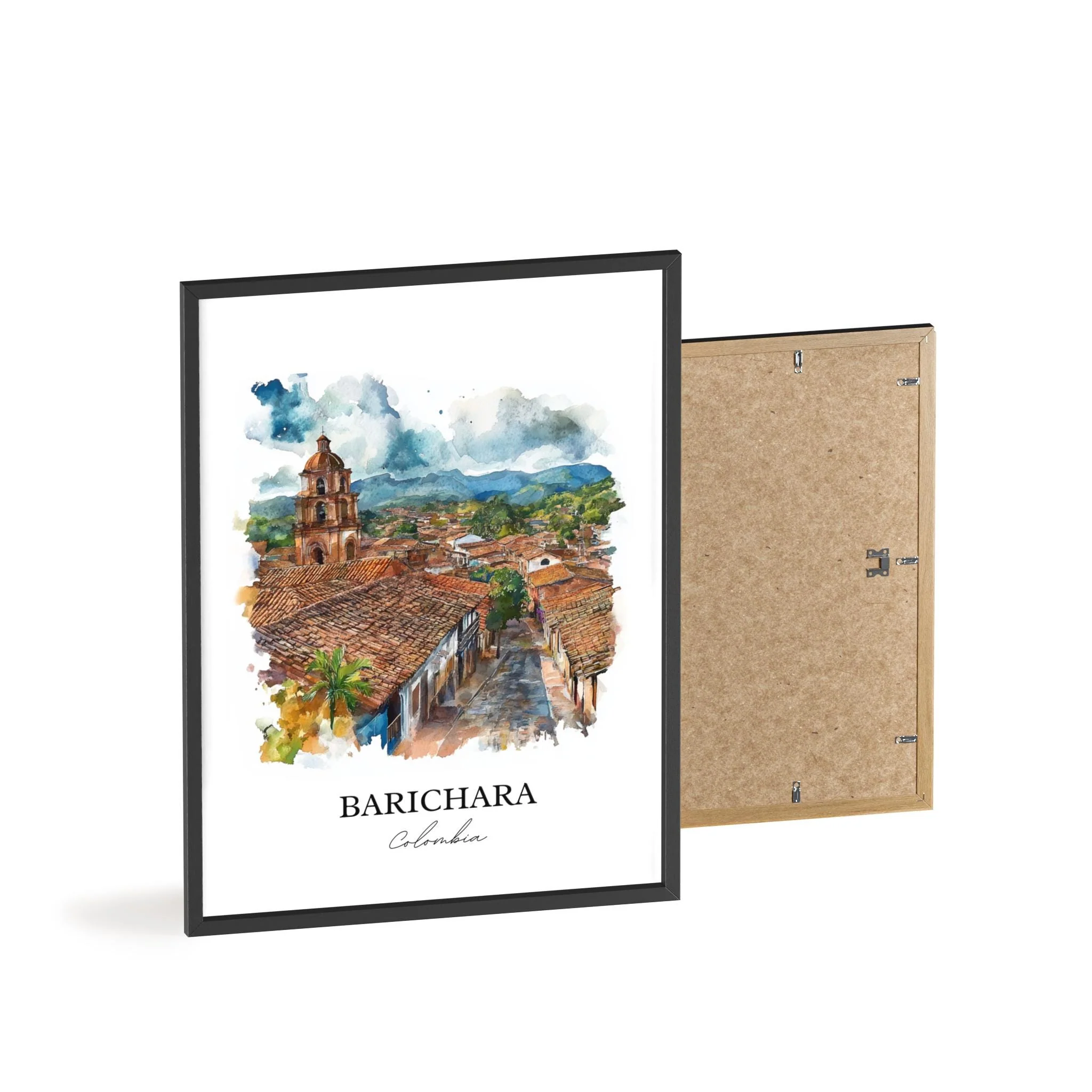 Barichara, Colombia – Watercolor Art Print - Image 8