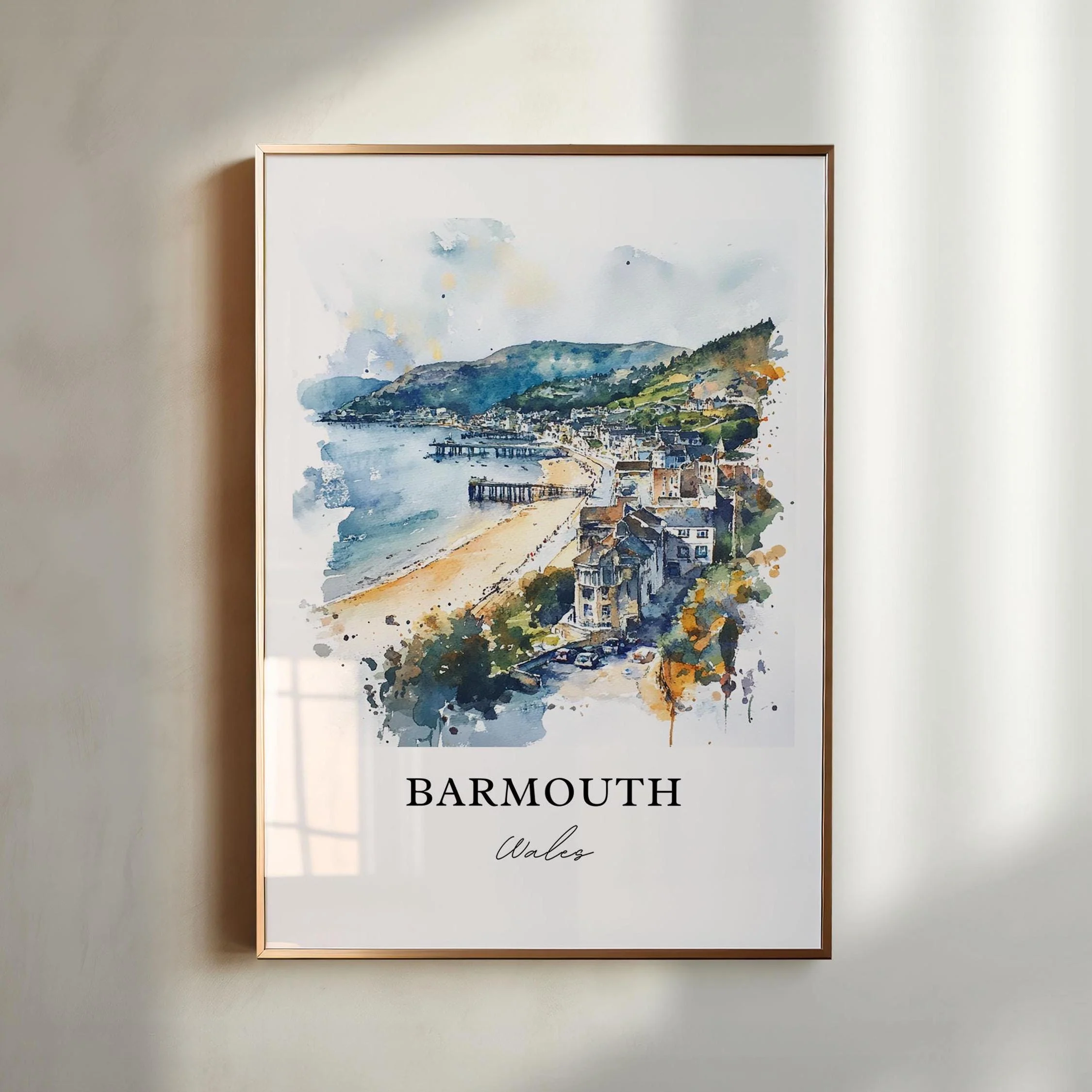 Barmouth, Wales – Watercolor Art Print
