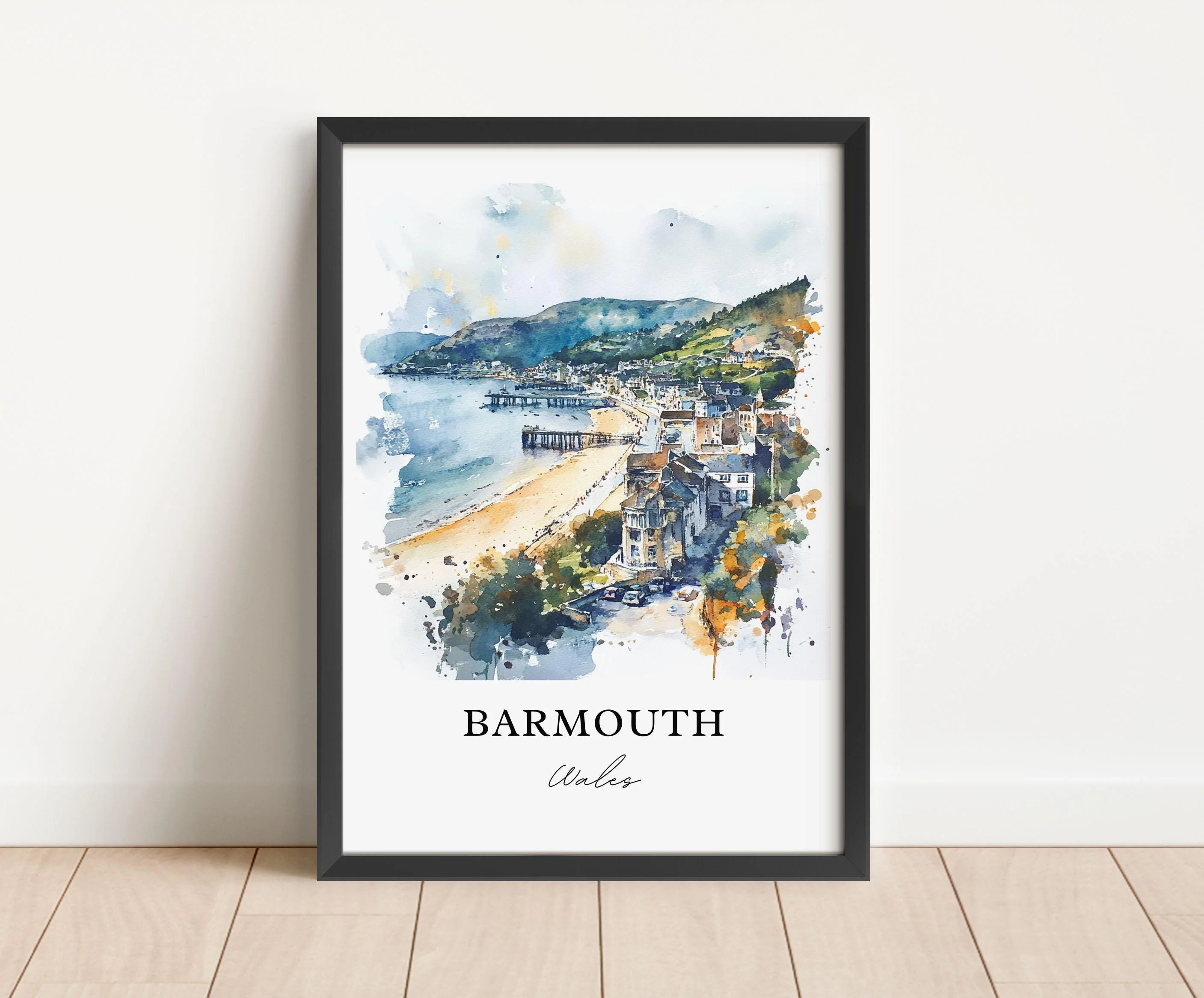 Barmouth, Wales – Watercolor Art Print - Image 4