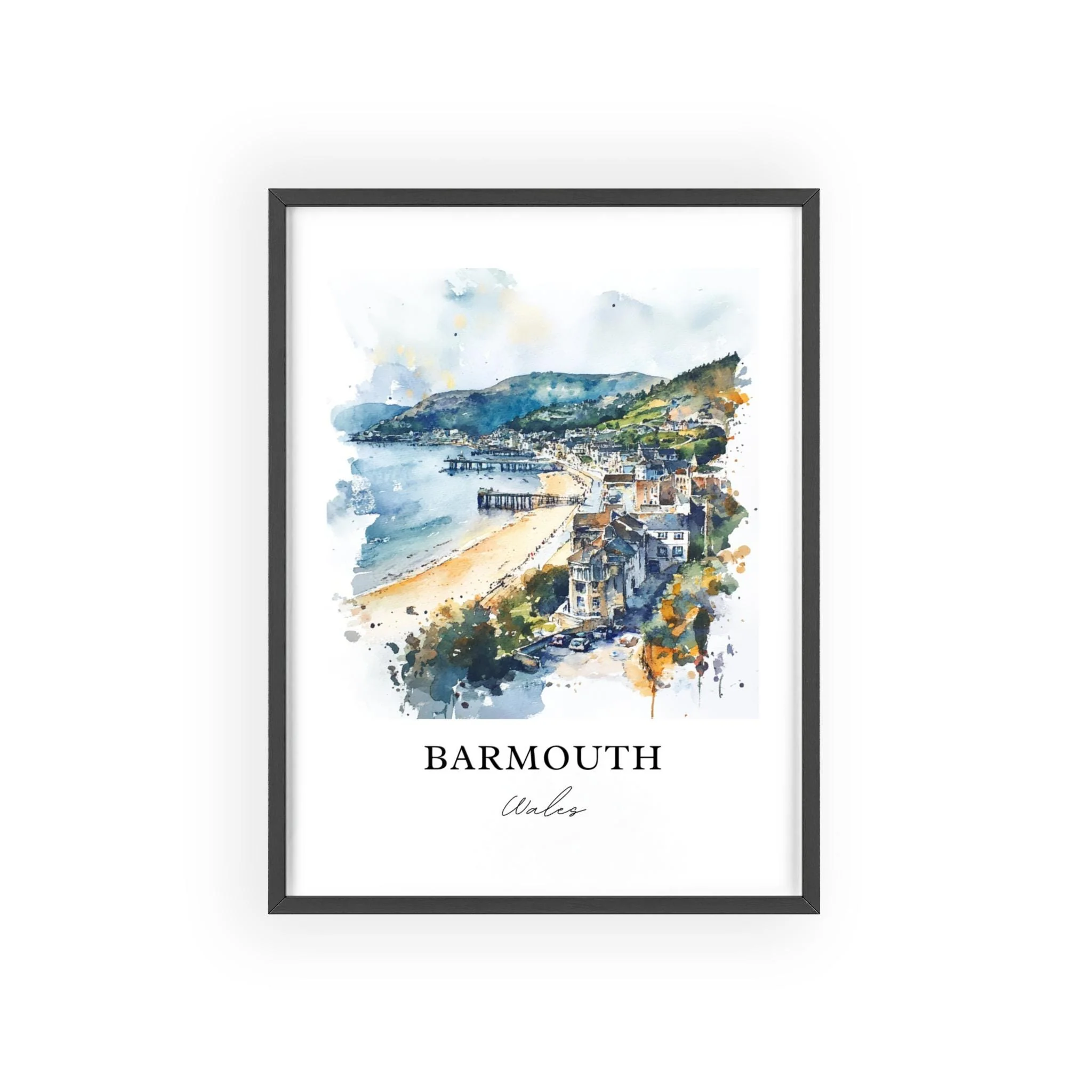 Barmouth, Wales – Watercolor Art Print - Image 6