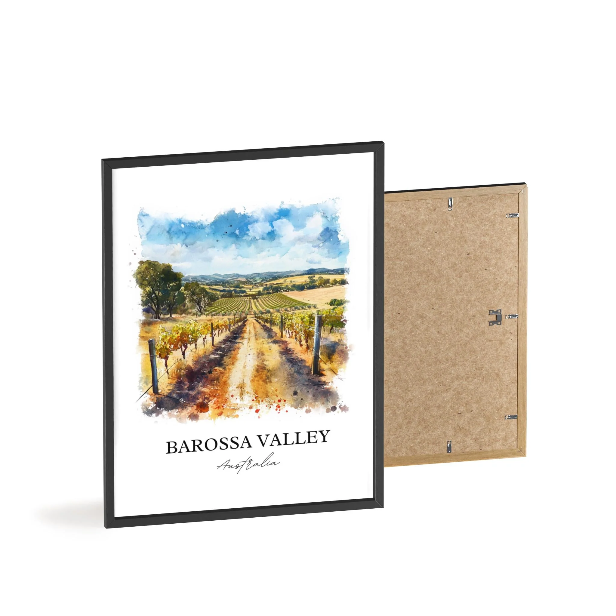 Barossa Valley, Australia – Watercolor Art Print - Image 8