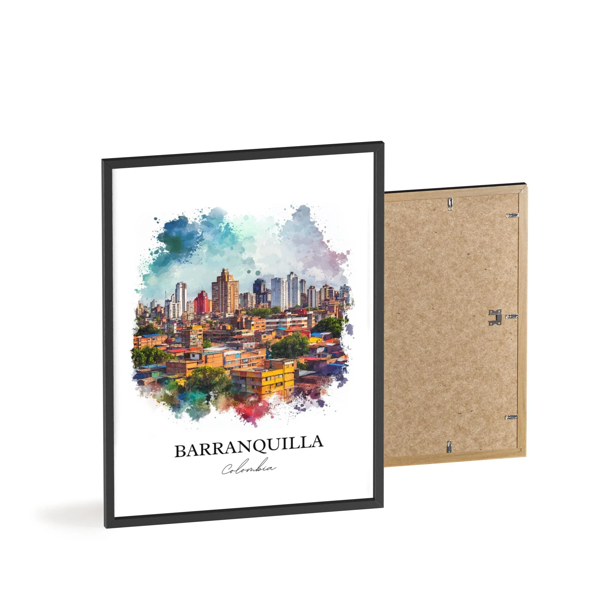 Barranquilla, Colombia – Watercolor Art Print - Image 8