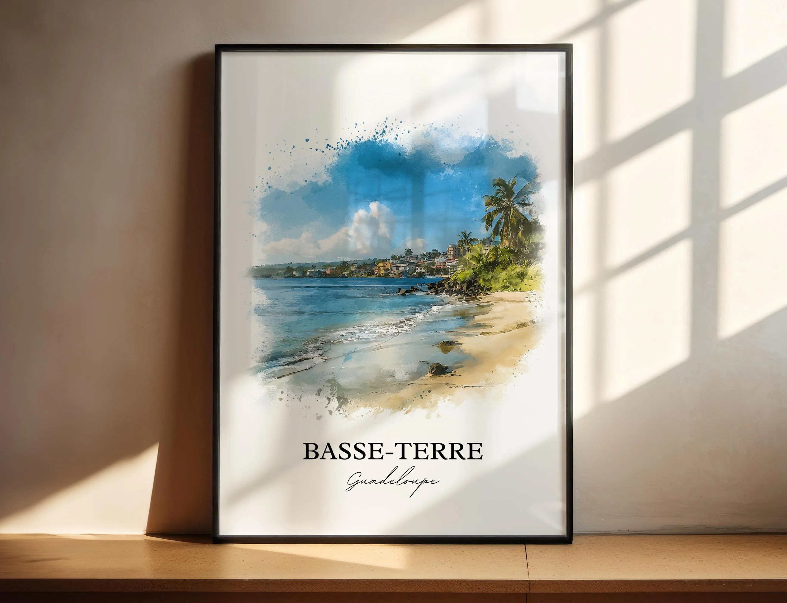 Basse-Terre, Guadeloupe – Watercolor Art Print