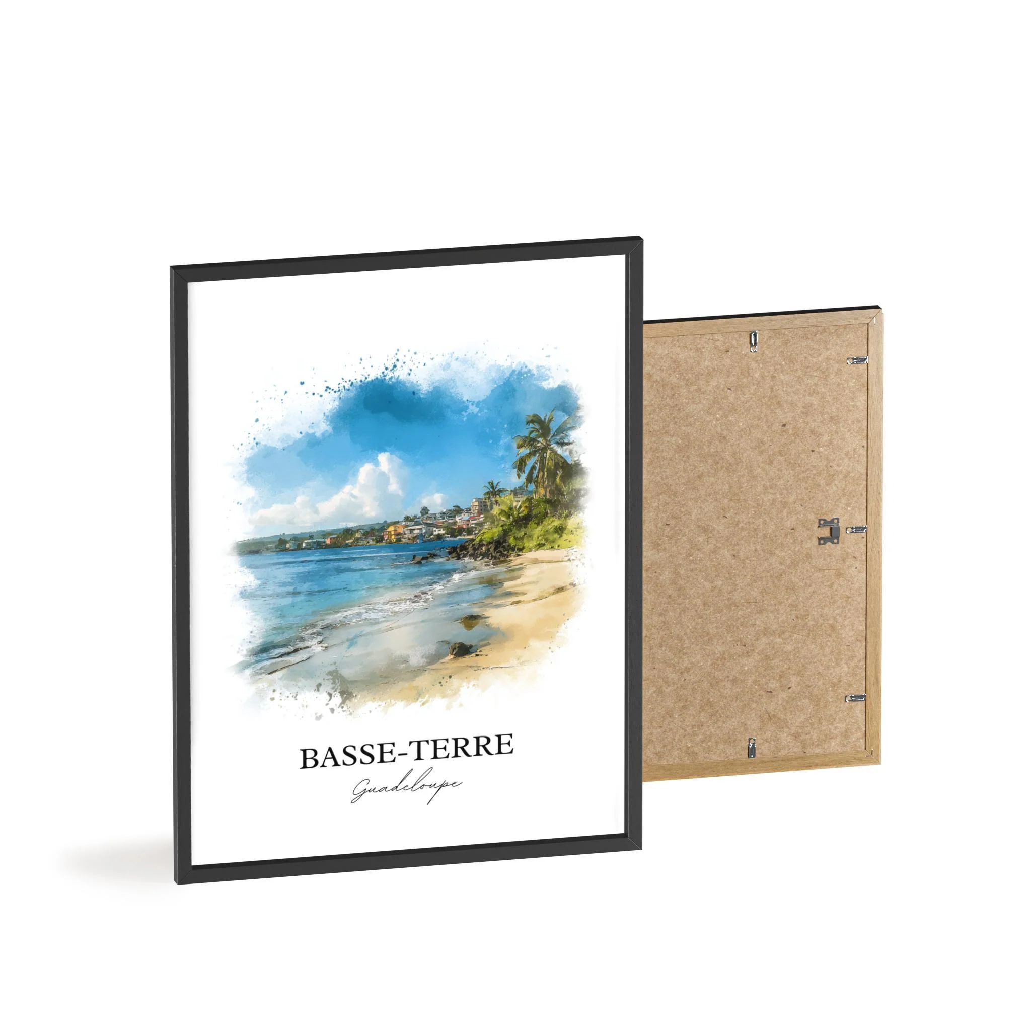 Basse-Terre, Guadeloupe – Watercolor Art Print - Image 8