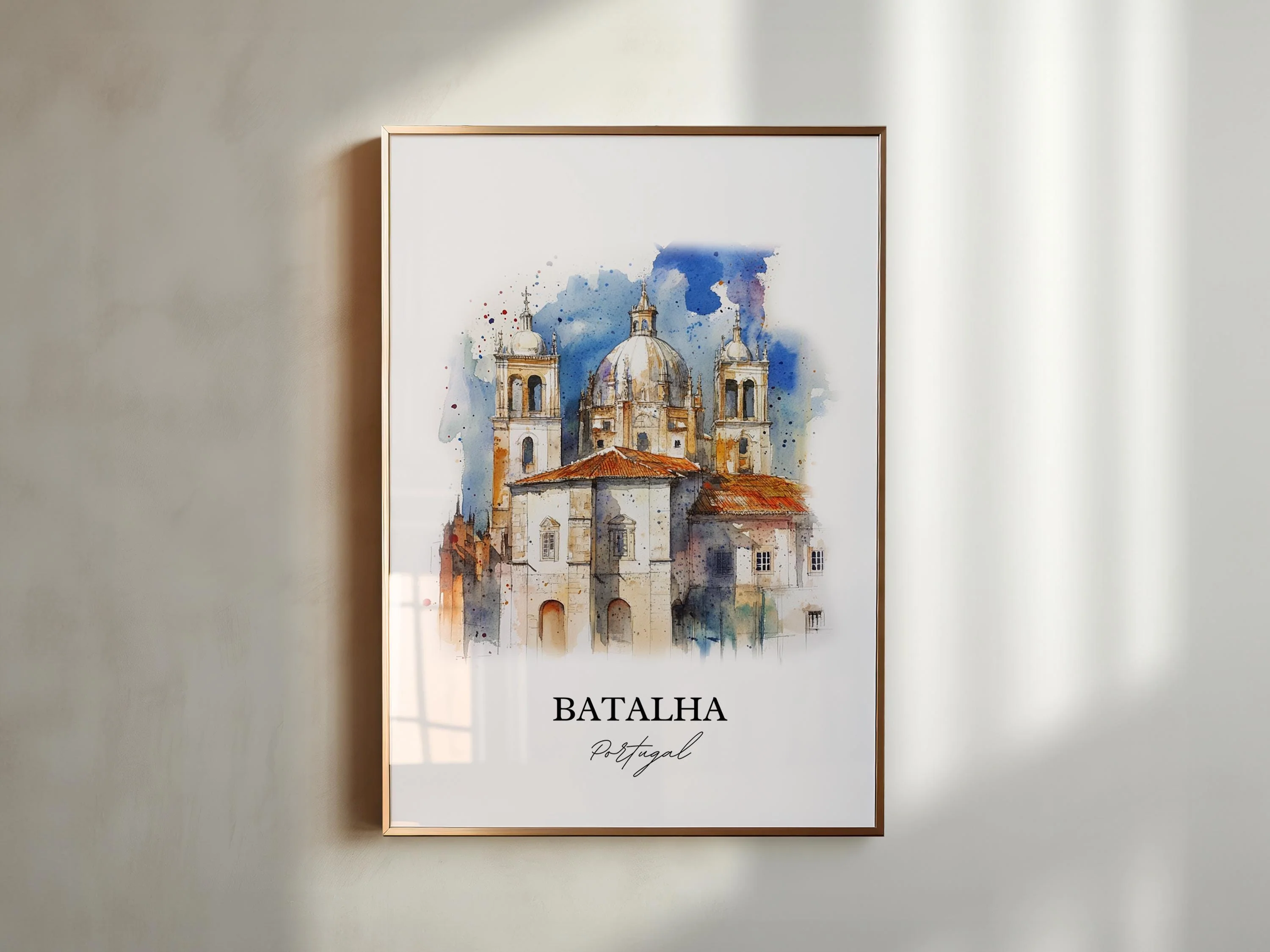 Batalha, Portugal – Watercolor Art Print - Image 5
