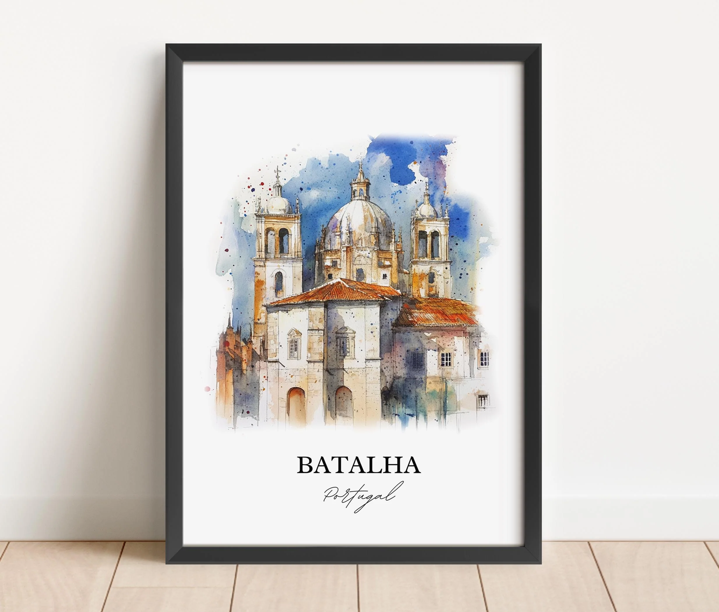 Batalha, Portugal – Watercolor Art Print - Image 6