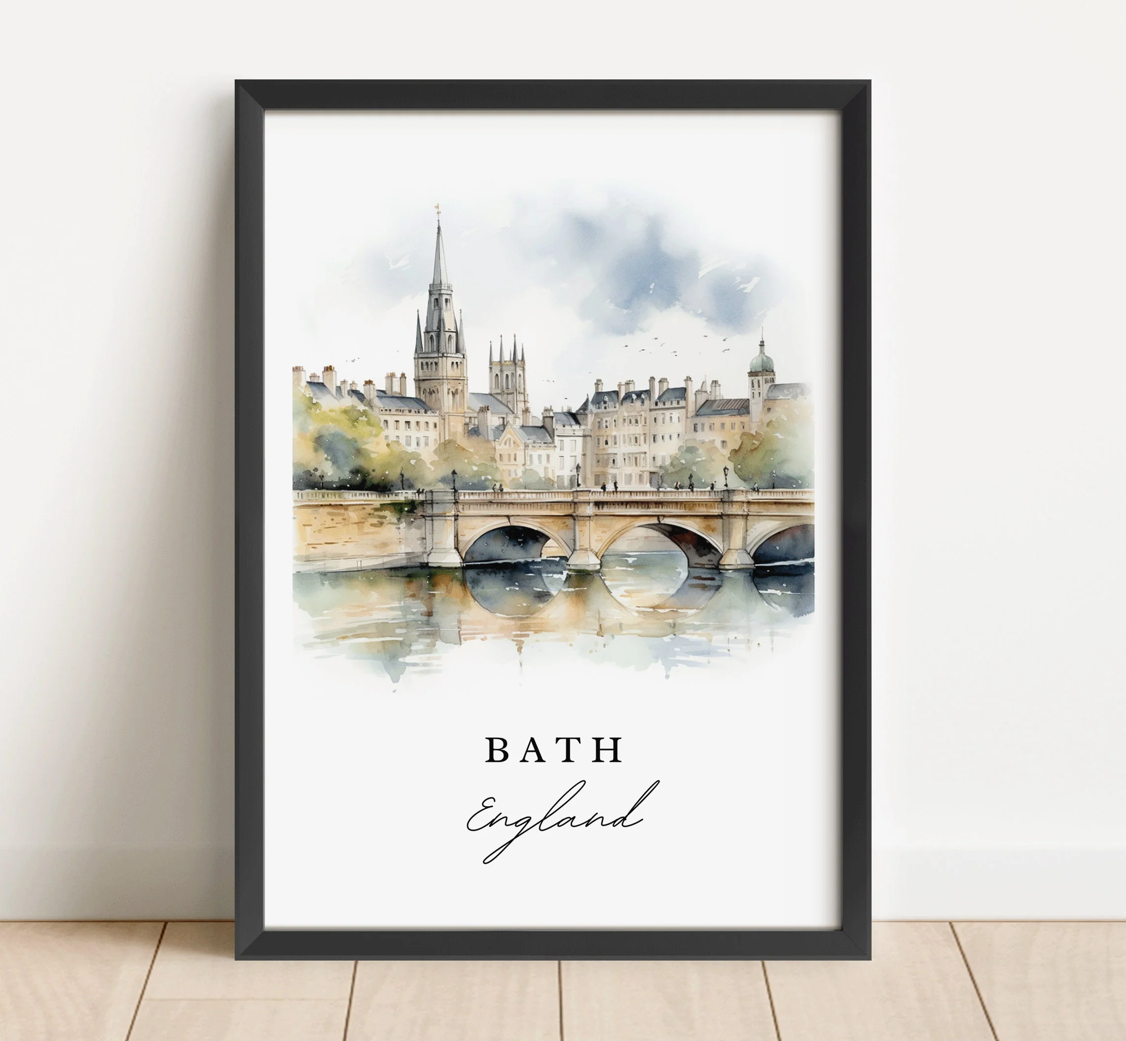 Bath, England – Watercolor Art Print - Image 5