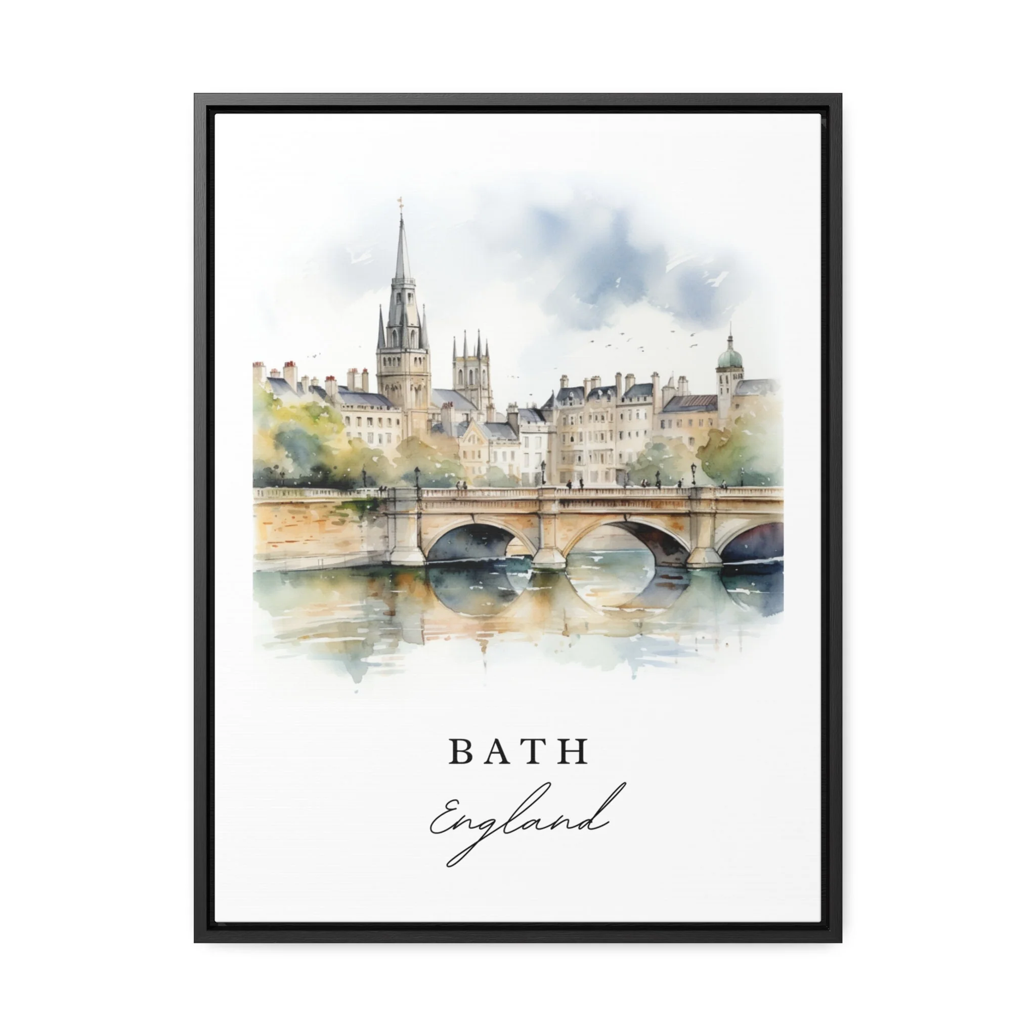 Bath, England – Watercolor Art Print - Image 6