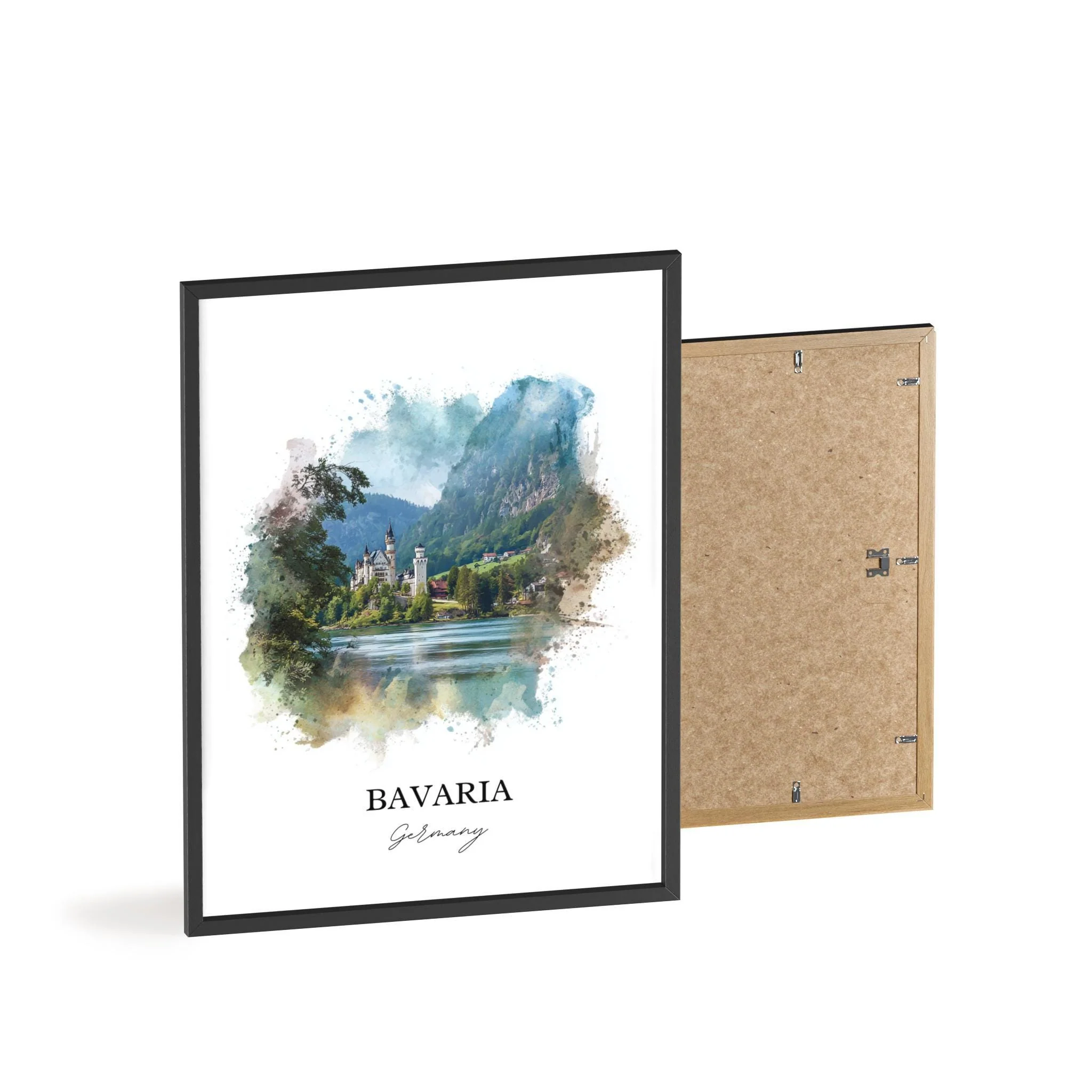 Bavaria, Germany – Watercolor Art Print - Image 8