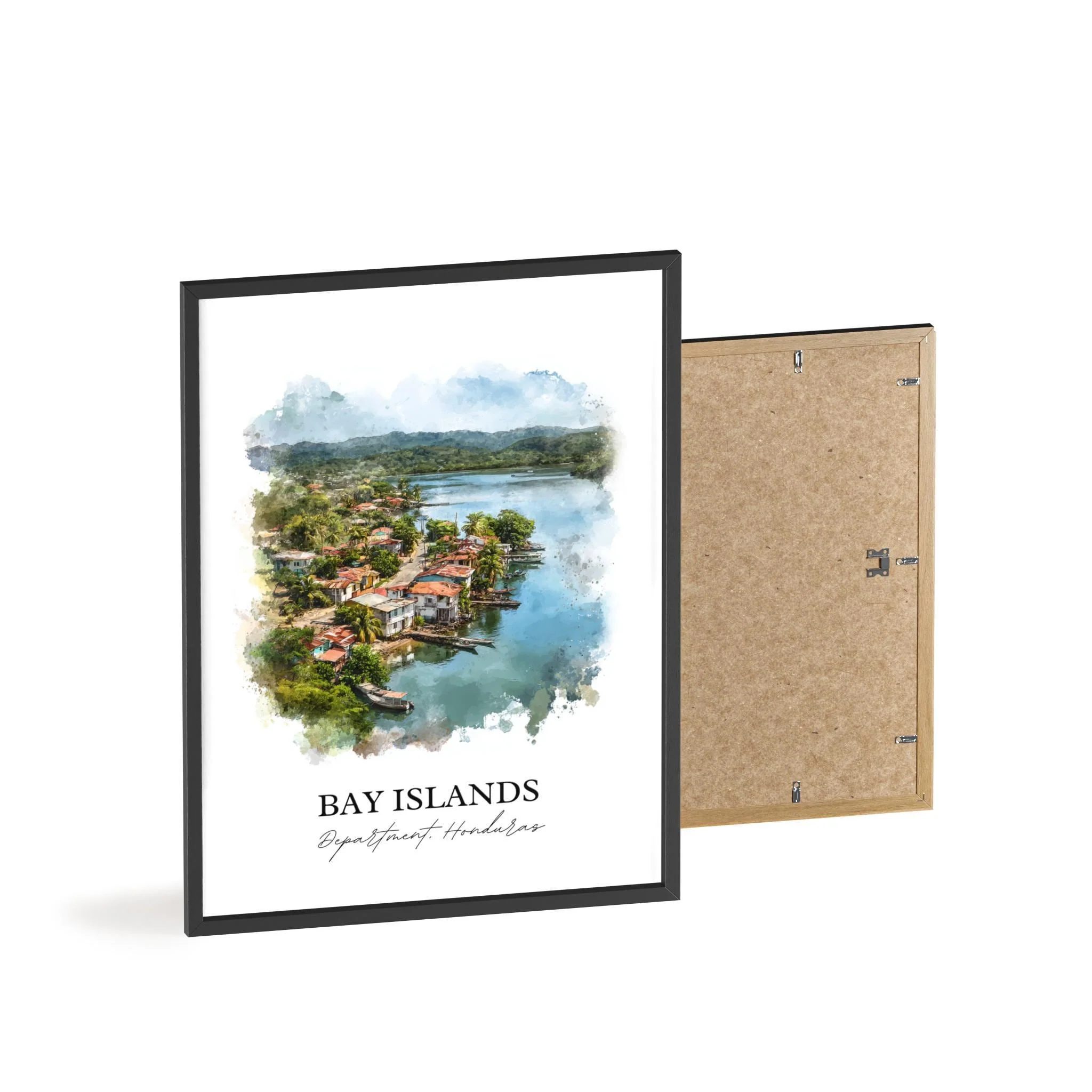 Bay Islands, Honduras – Watercolor Art Print - Image 8