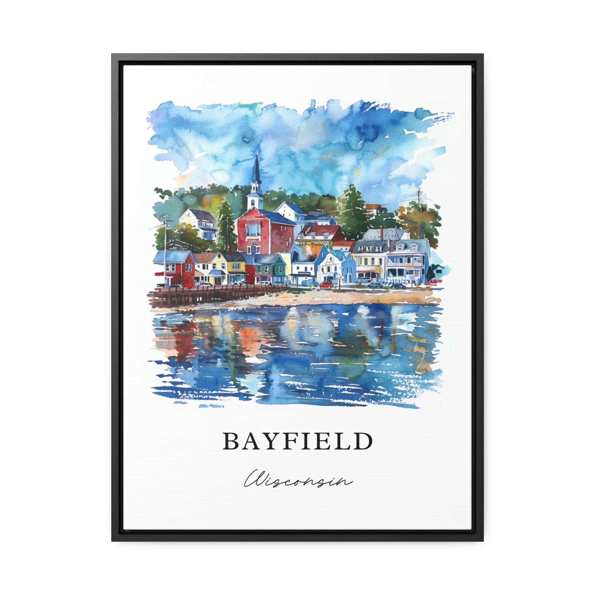 Bayfield, Wisconsin, Wisconsin – Watercolor Art Print - Image 5