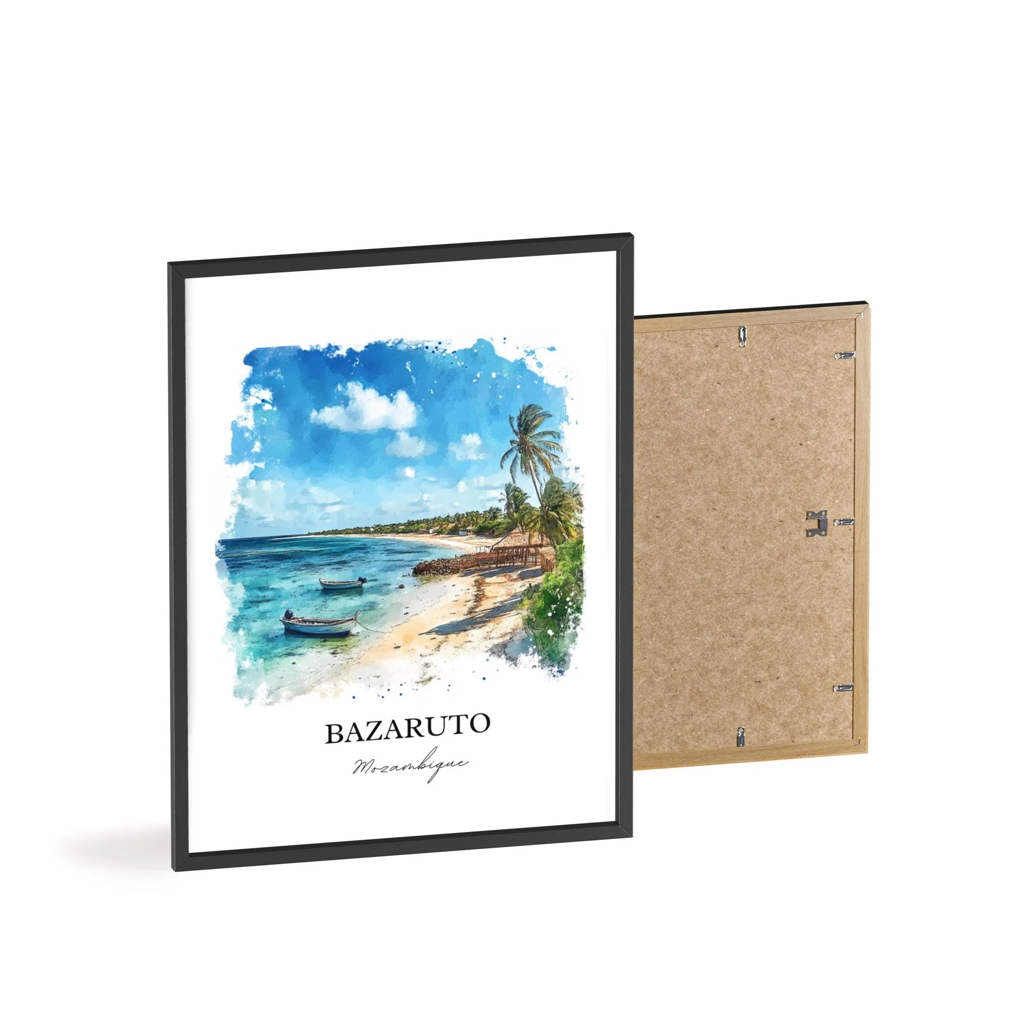 Bazaruto Island, Mozambique – Watercolor Art Print - Image 8