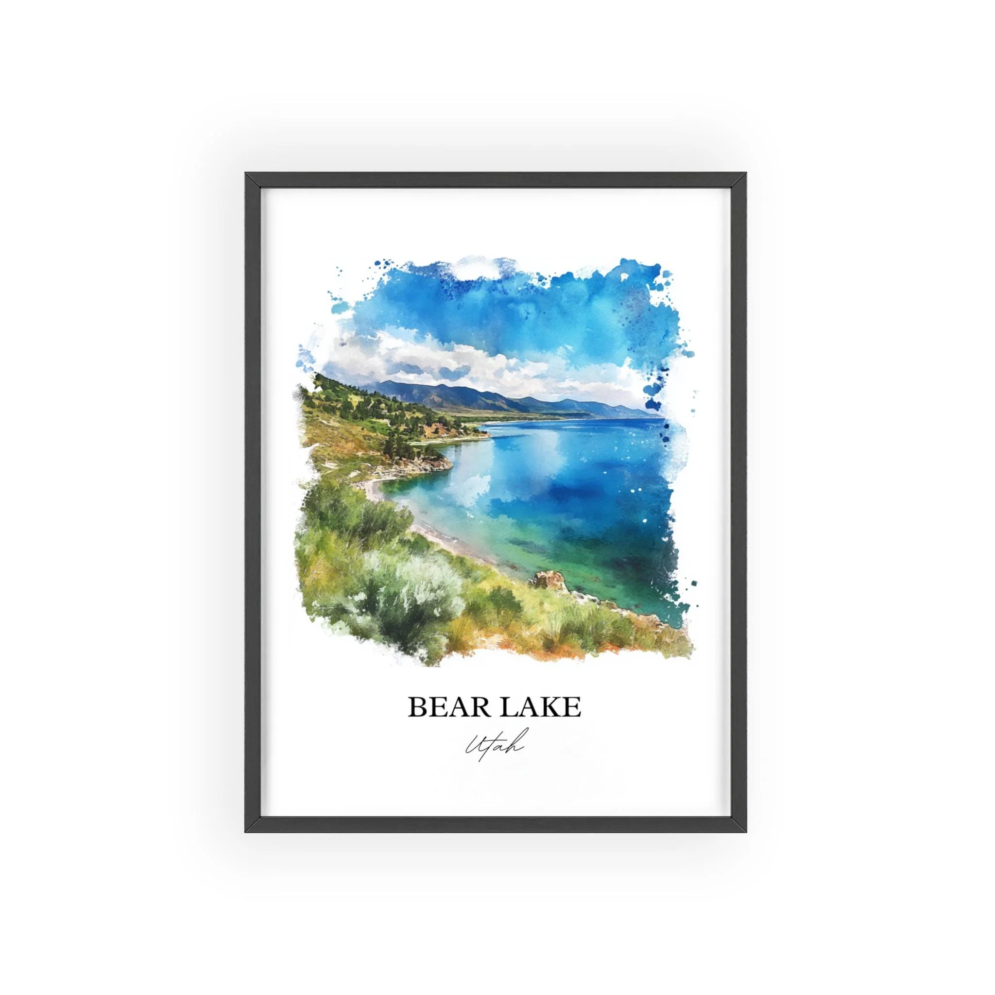 Bear Lake, UT, USA – Watercolor Art Print - Image 7