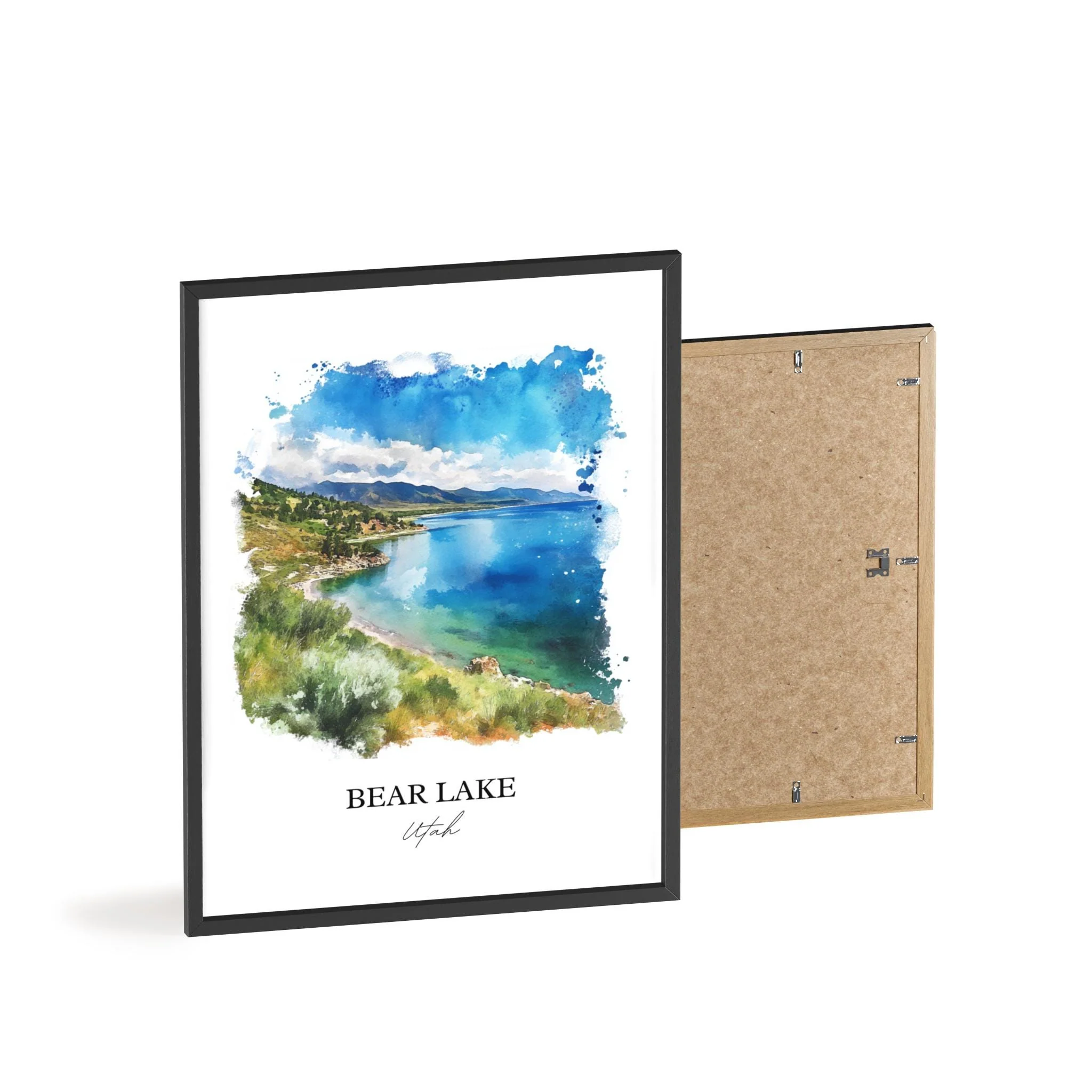 Bear Lake, UT, USA – Watercolor Art Print - Image 8