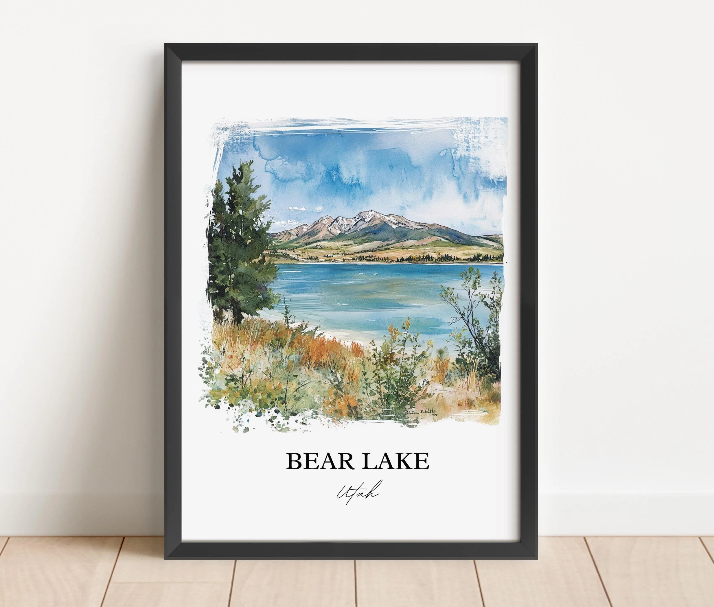 Bear Lake, Utah, USA – Watercolor Art Print - Image 6