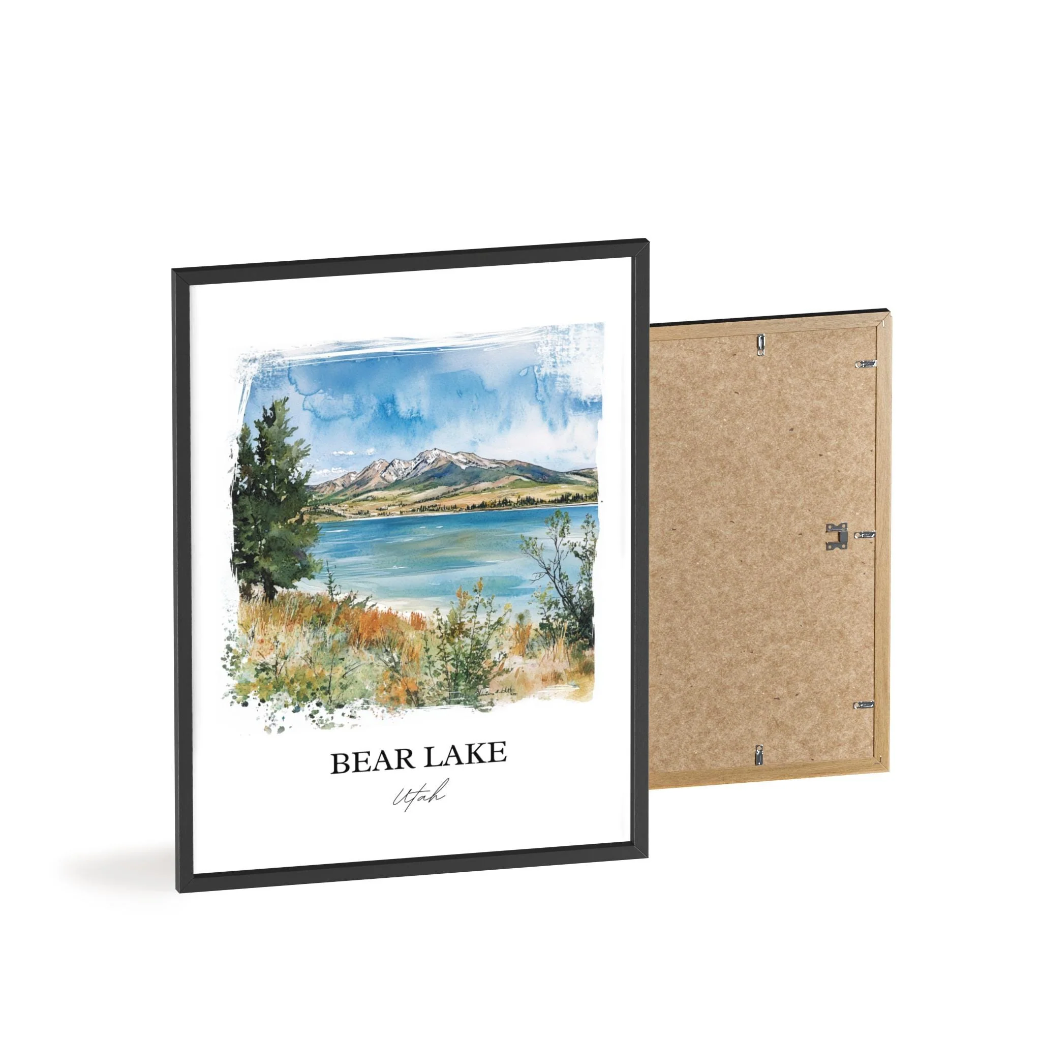 Bear Lake, Utah, USA – Watercolor Art Print - Image 8