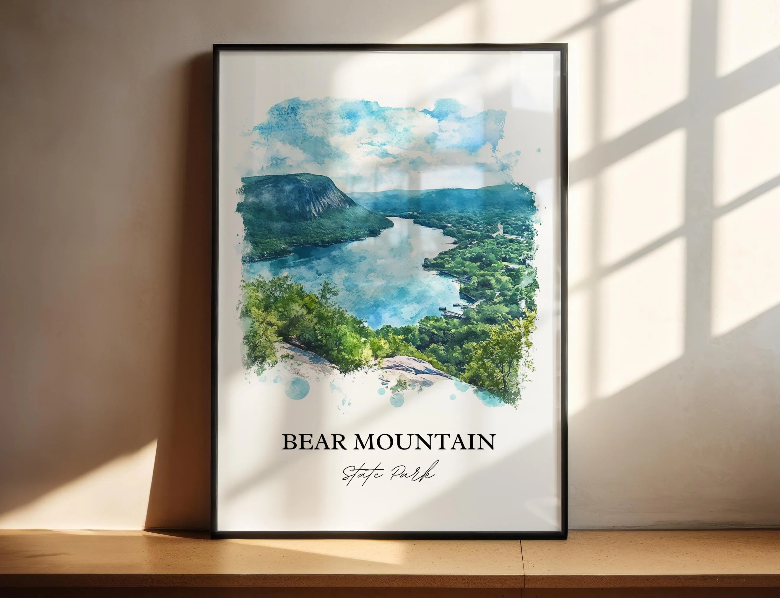 Bear Mountain, NY, USA – Watercolor Art Print