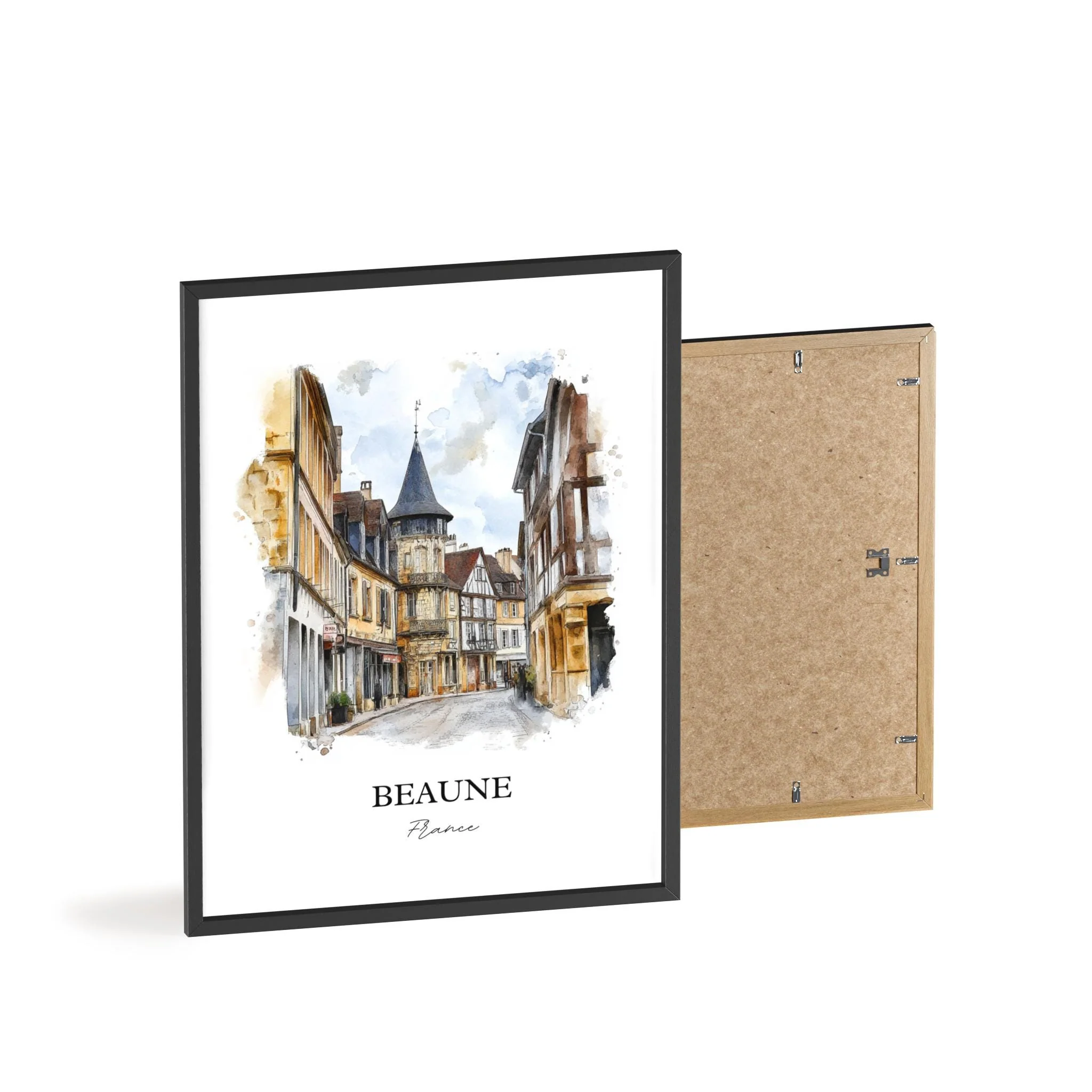 Beaune, France – Watercolor Art Print of Burgundy Region - Image 8