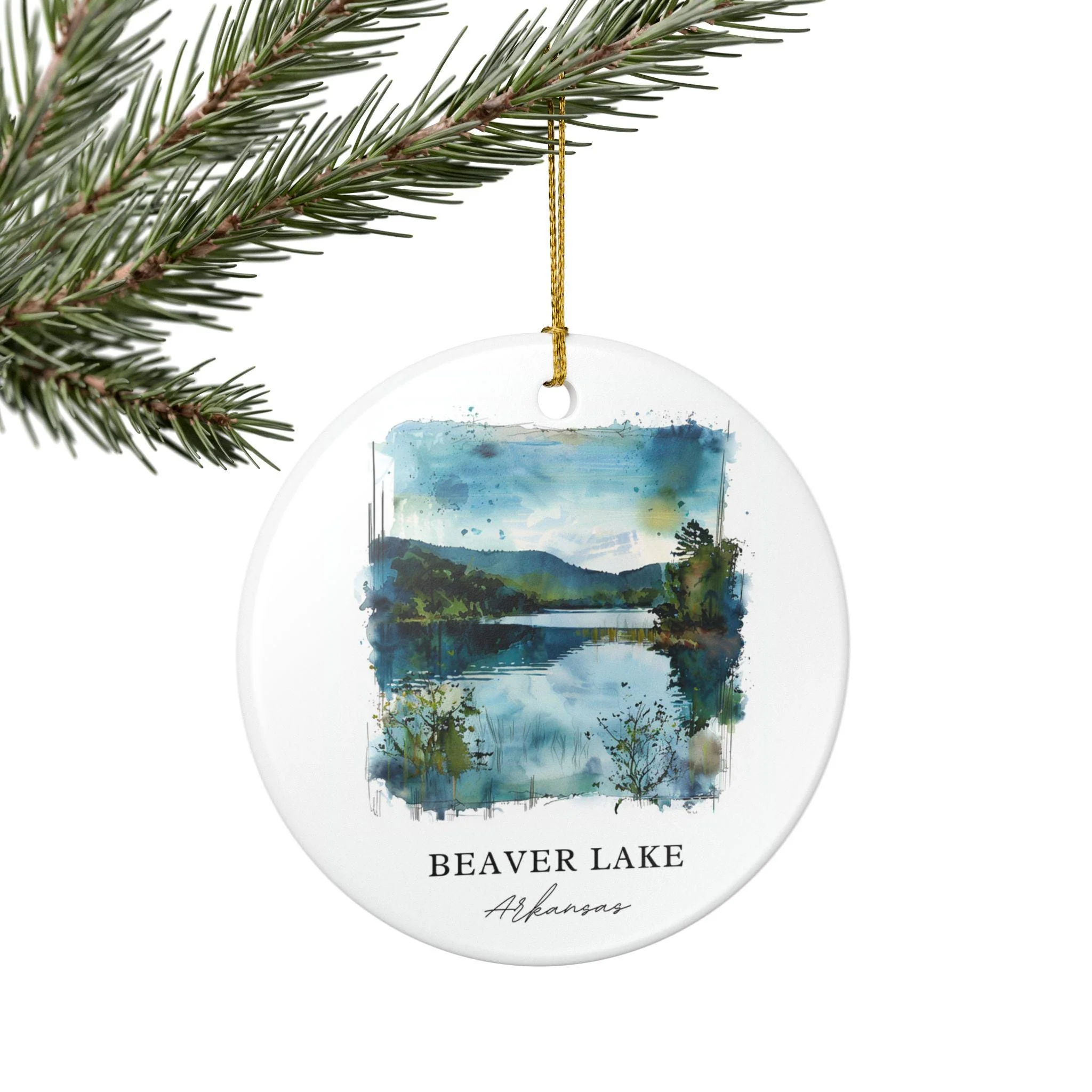 Beaver Lake AR Ornament: Unique Beaver Lake Souvenir, Arkansas Xmas Decor, and Authentic Beaver Lake Arkansas Gift - Image 5