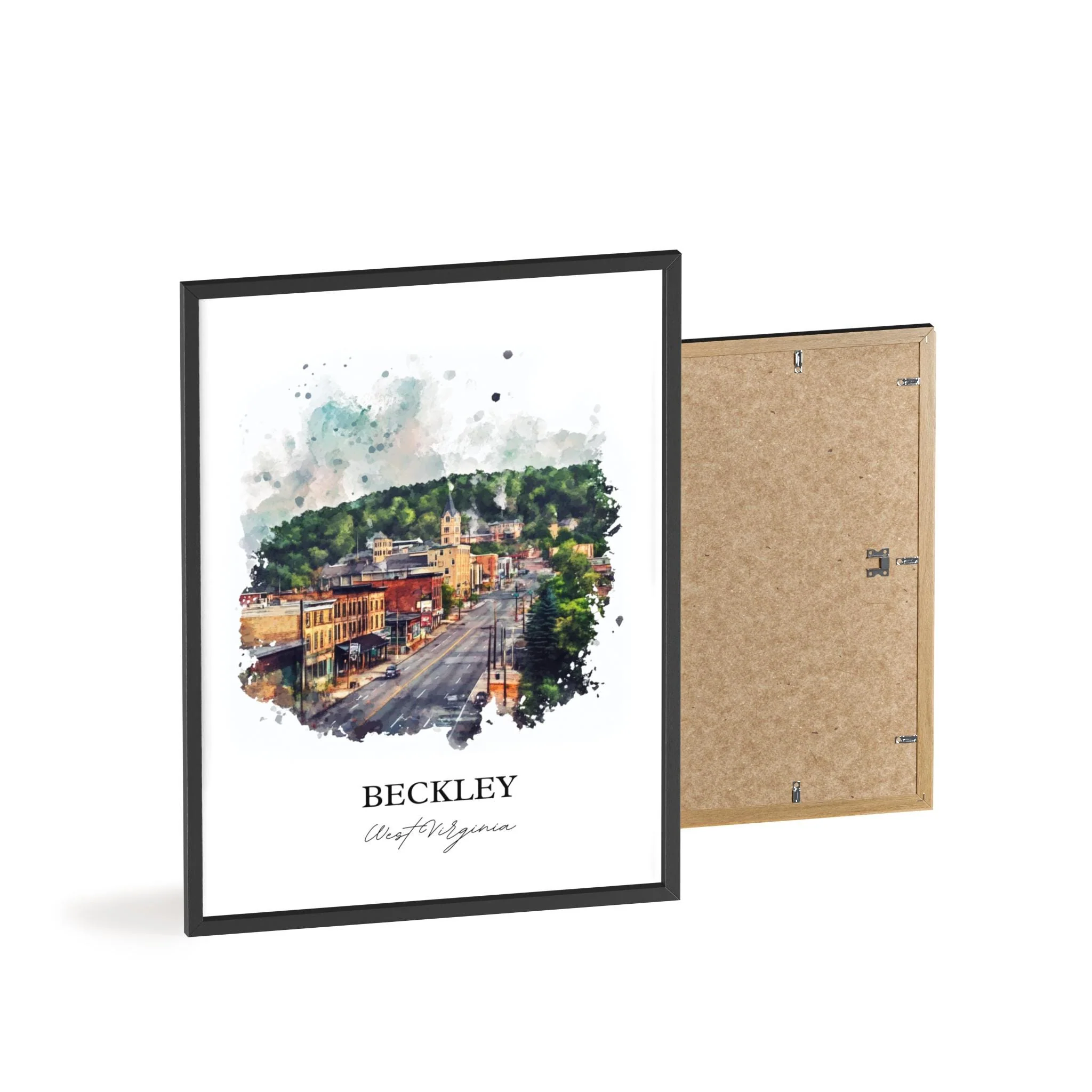 Beckley, West Virginia – Watercolor Art Print - Image 8