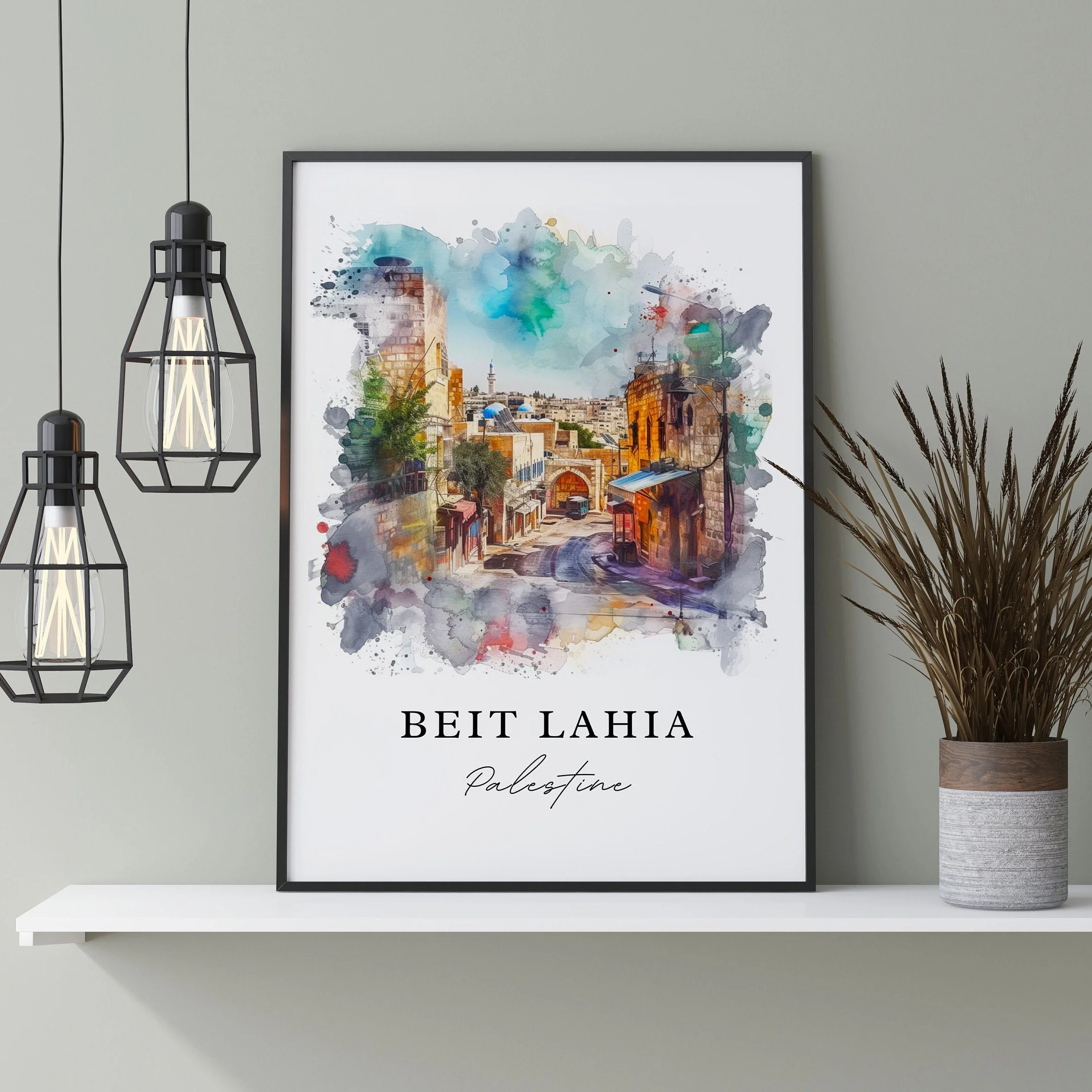 Beit Lahia, Palestine – Watercolor Art Print - Image 5
