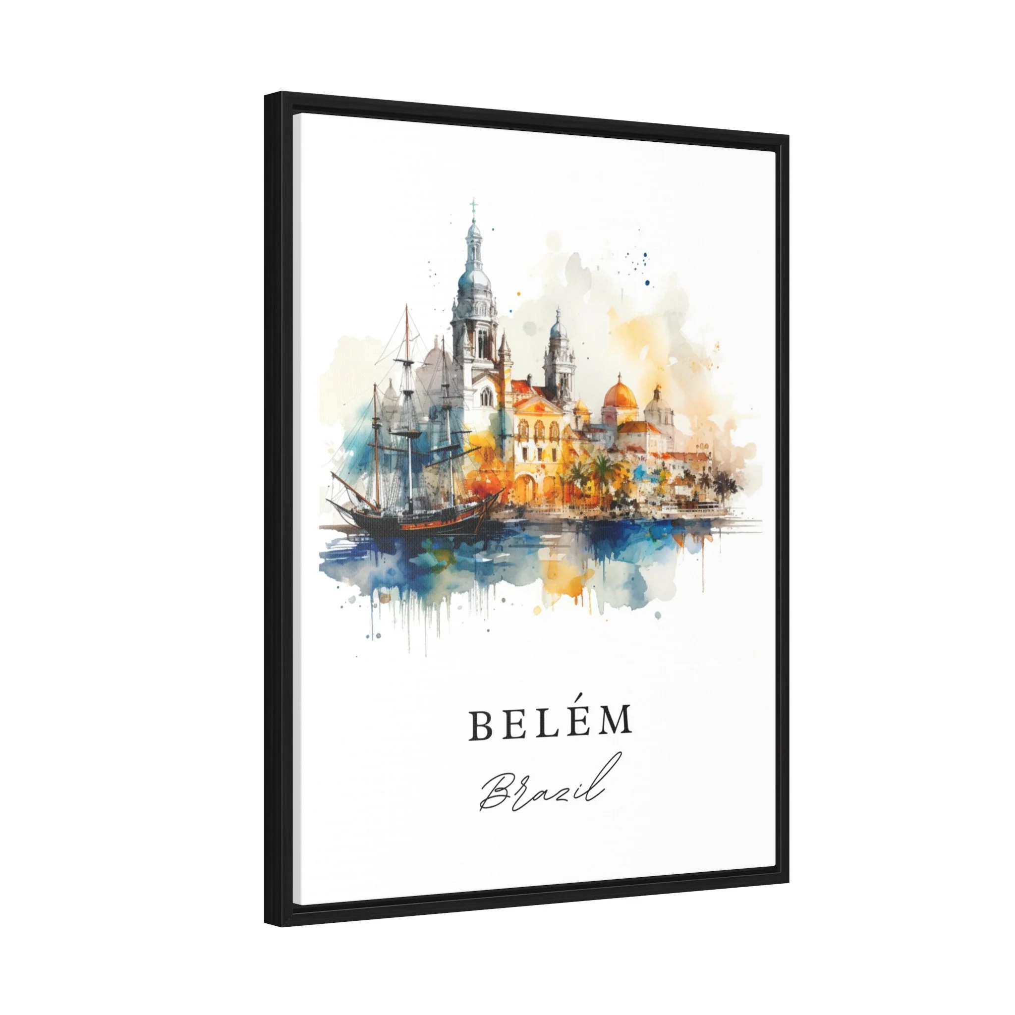 Belem, Brazil – Watercolor Art Print - Image 7
