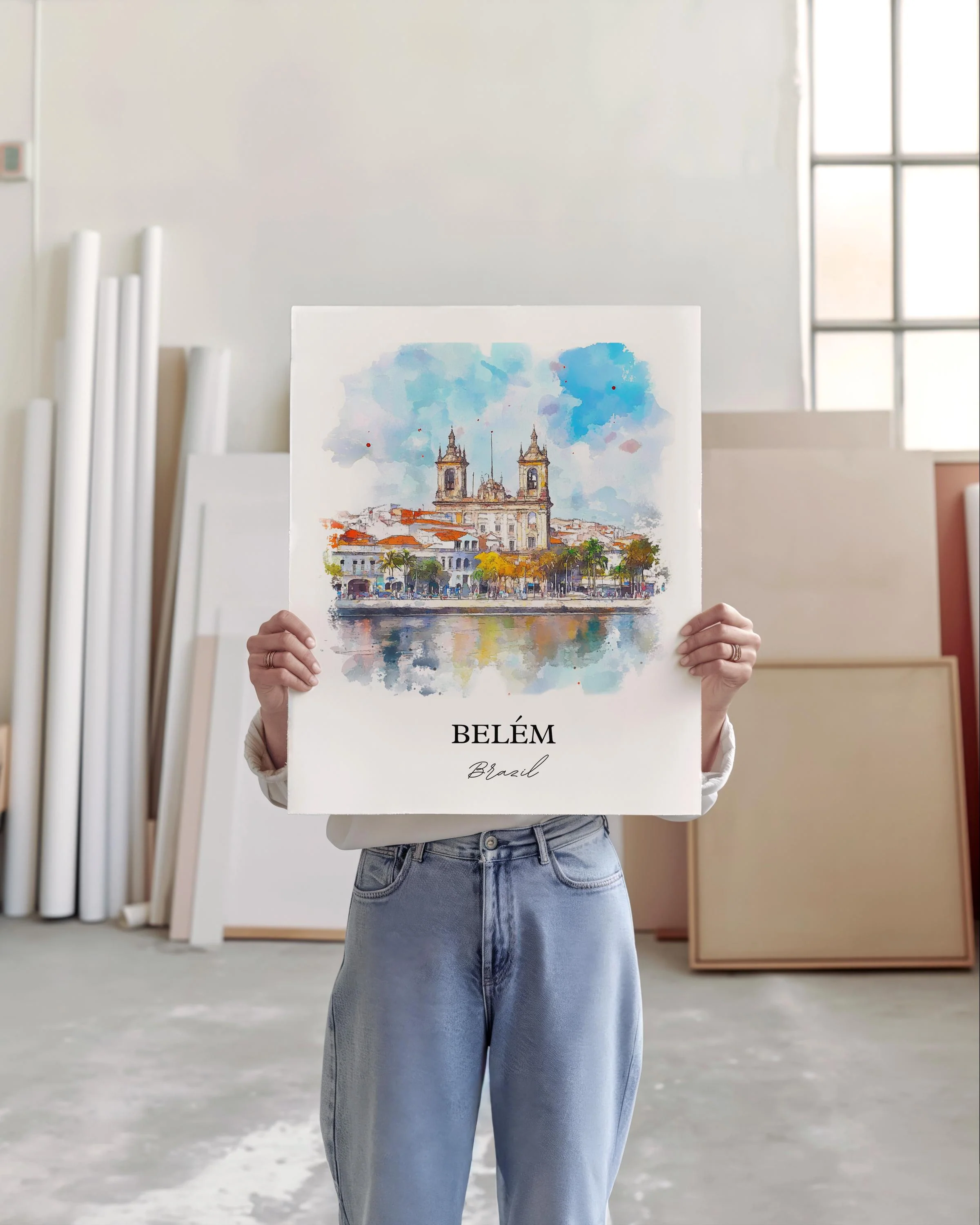 Belém, Brazil – Watercolor Art Print - Image 5