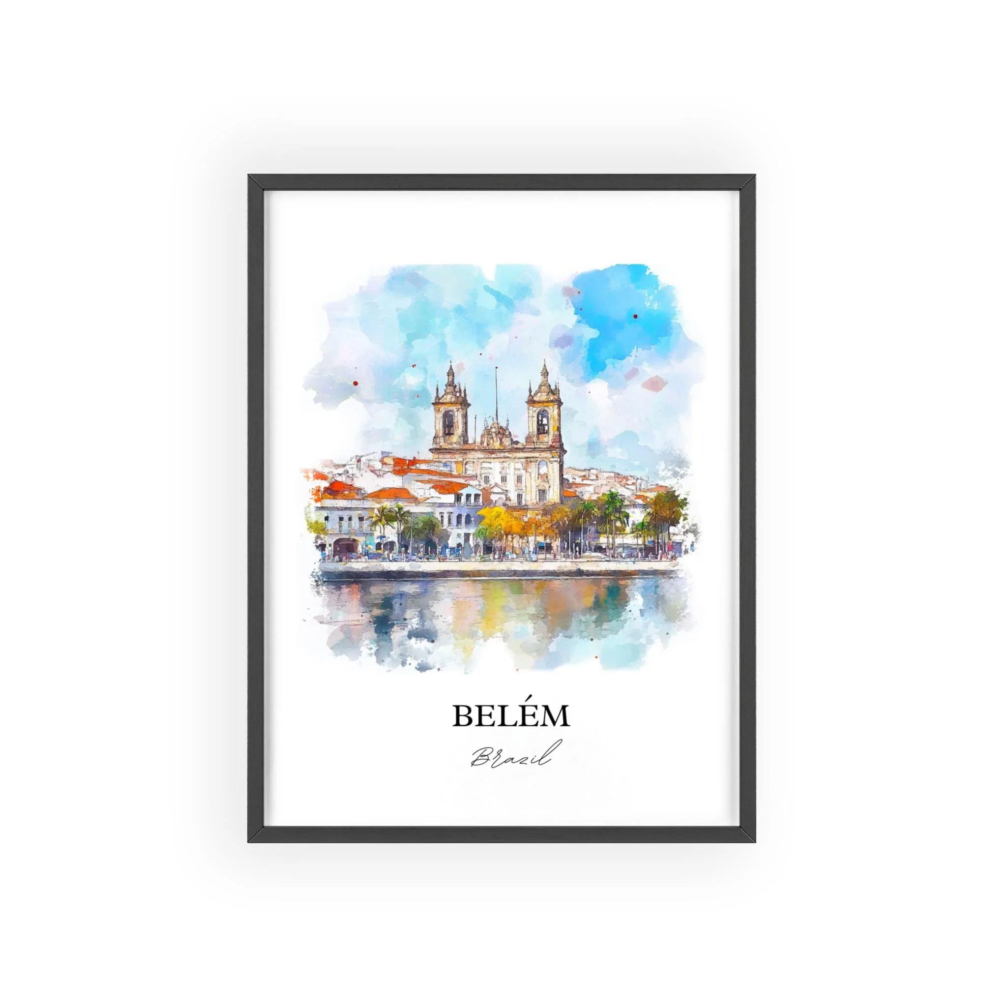 Belém, Brazil – Watercolor Art Print - Image 7