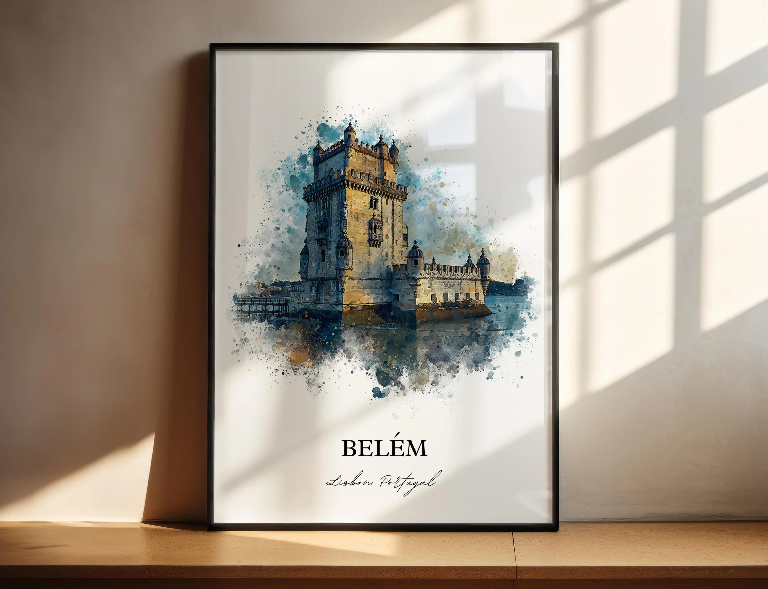 Belém, Portugal – Watercolor Art Print