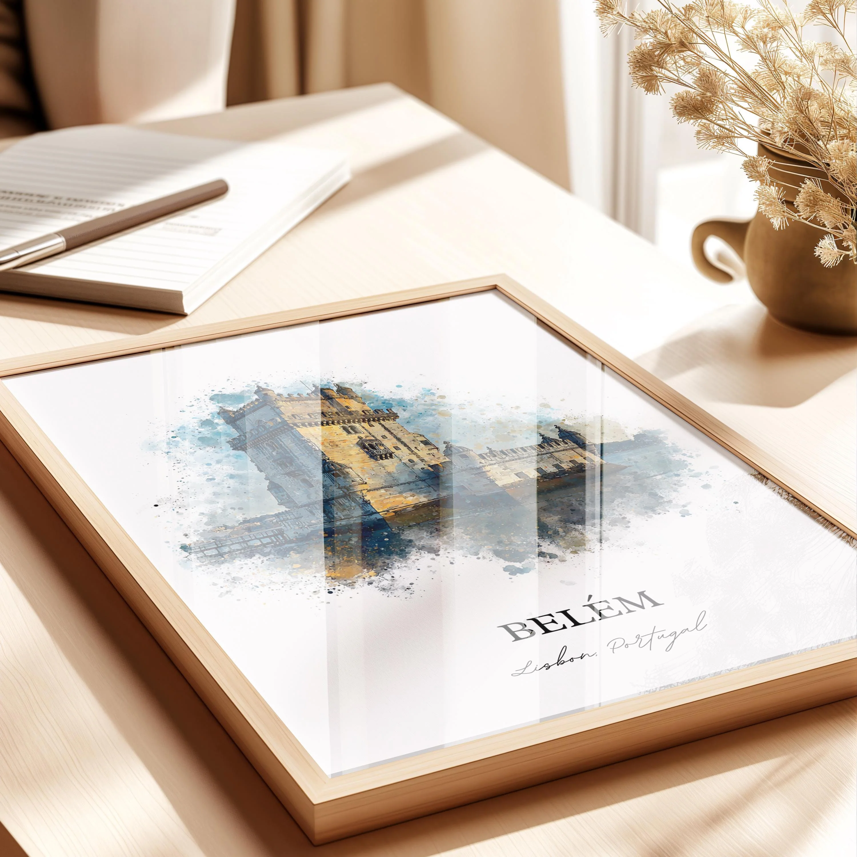 Belém, Portugal – Watercolor Art Print - Image 2