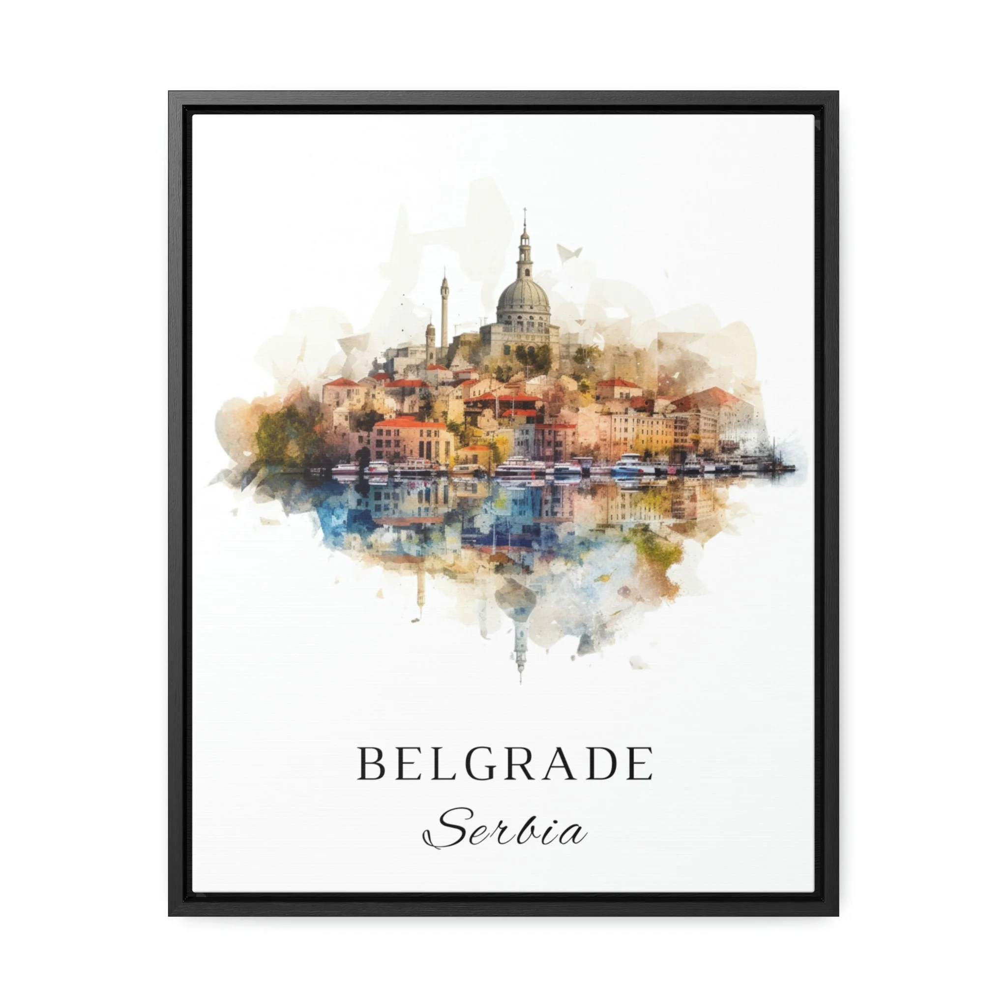 Belgrade, Serbia – Watercolor Art Print - Image 4