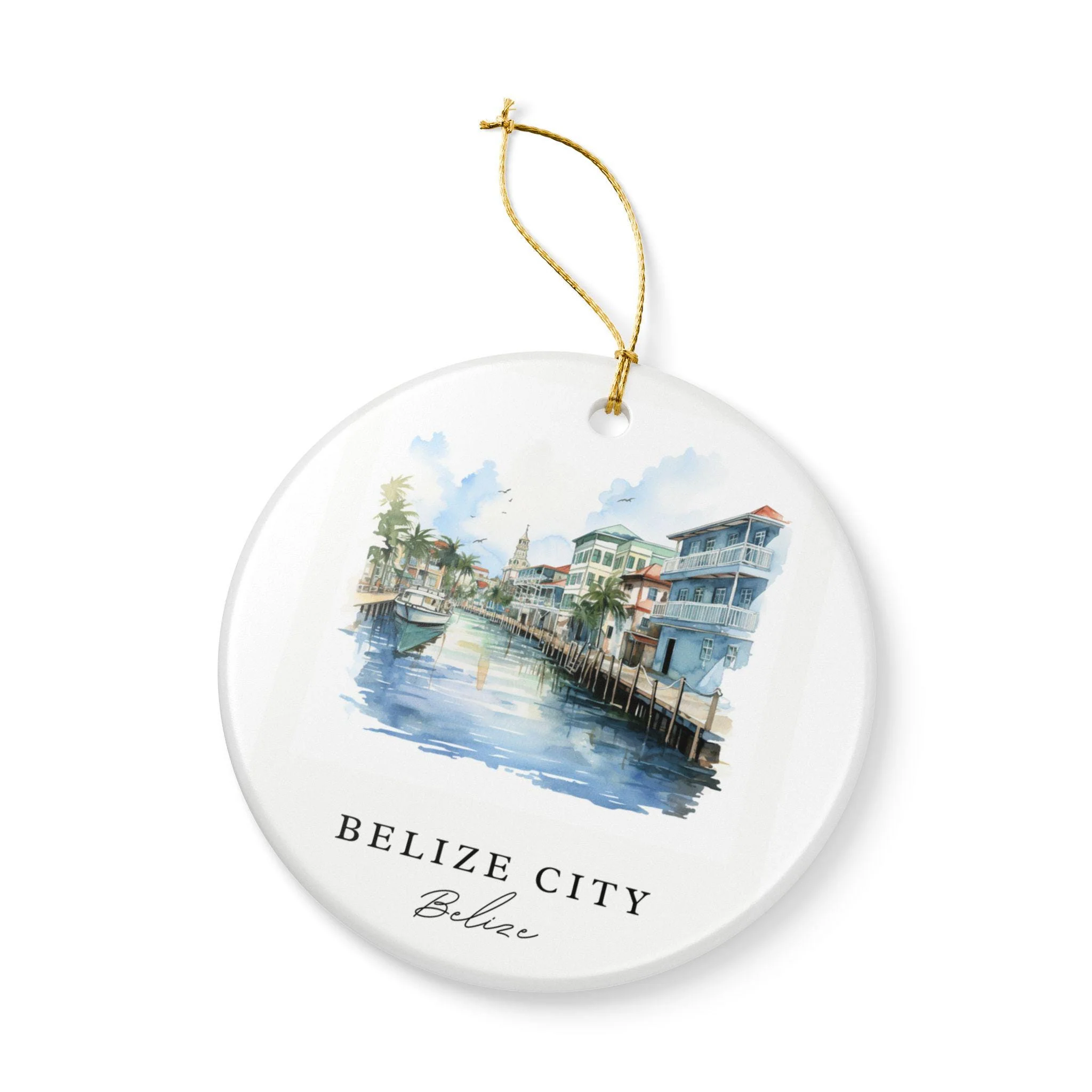 Belize Ornament: Unique Belize City Souvenir, Belize City Xmas Decor, and Authentic Belize Gift - Image 3