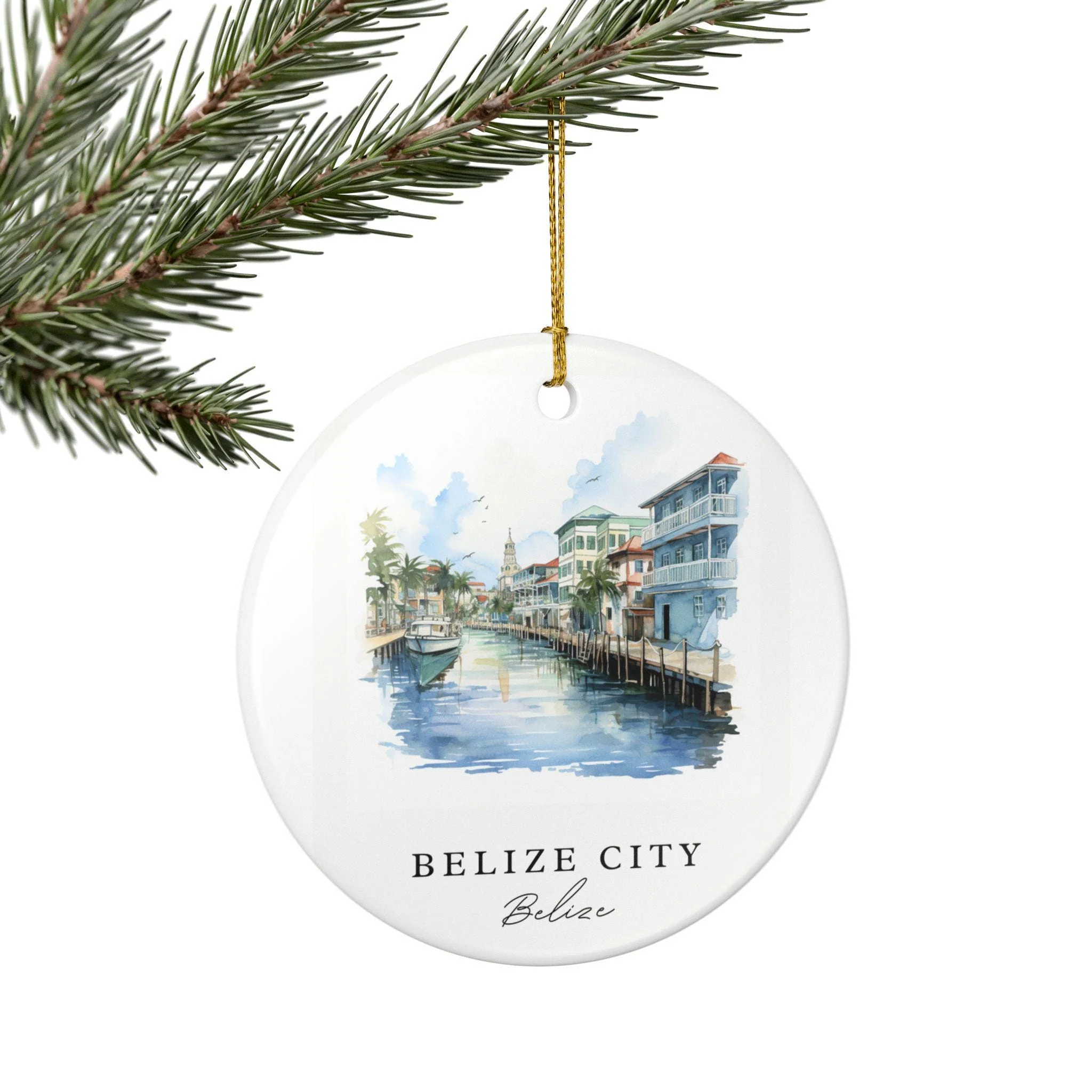 Belize Ornament: Unique Belize City Souvenir, Belize City Xmas Decor, and Authentic Belize Gift - Image 5