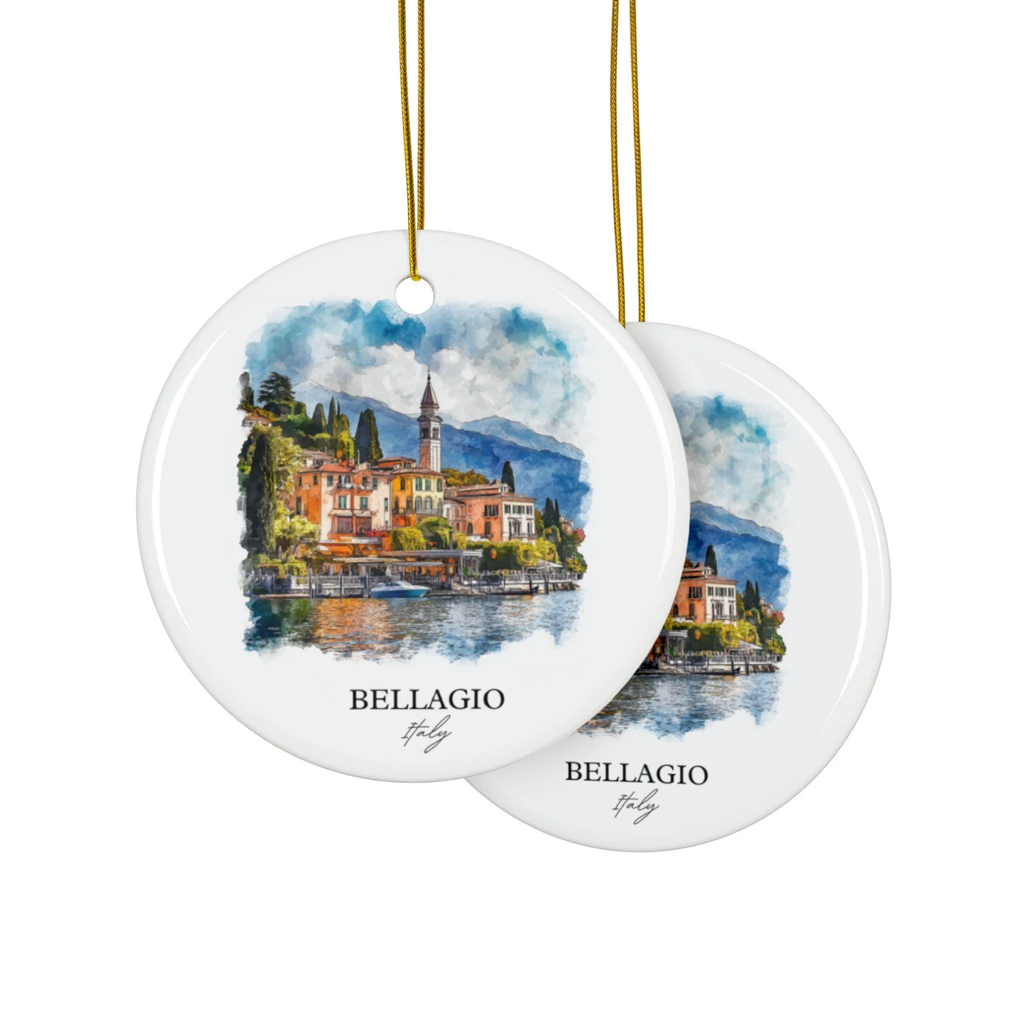 Bellagio Italy Ornament: Unique Lake Como Souvenir, Lake Como Xmas Decor, and Authentic Bellagio Italy Gift - Image 2