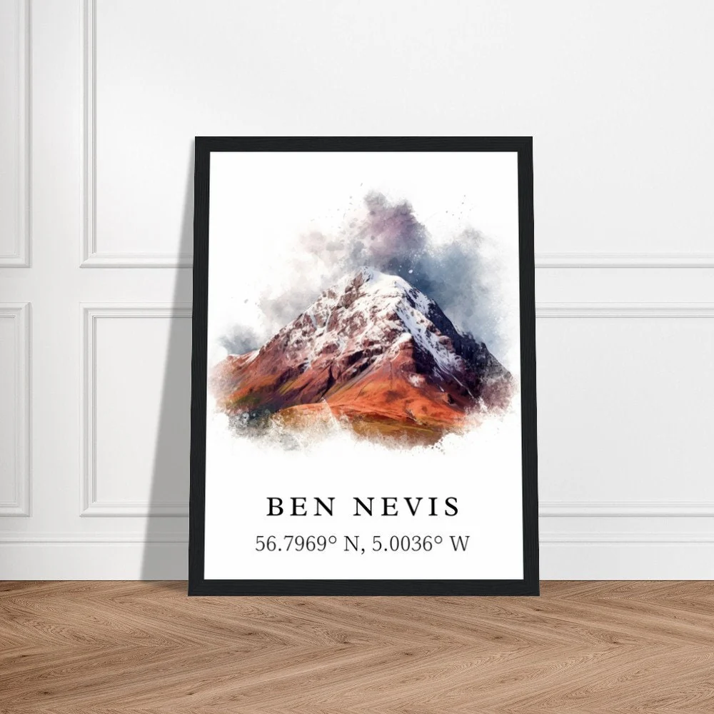 Ben Nevis, UK – Watercolor Art Print - Image 5