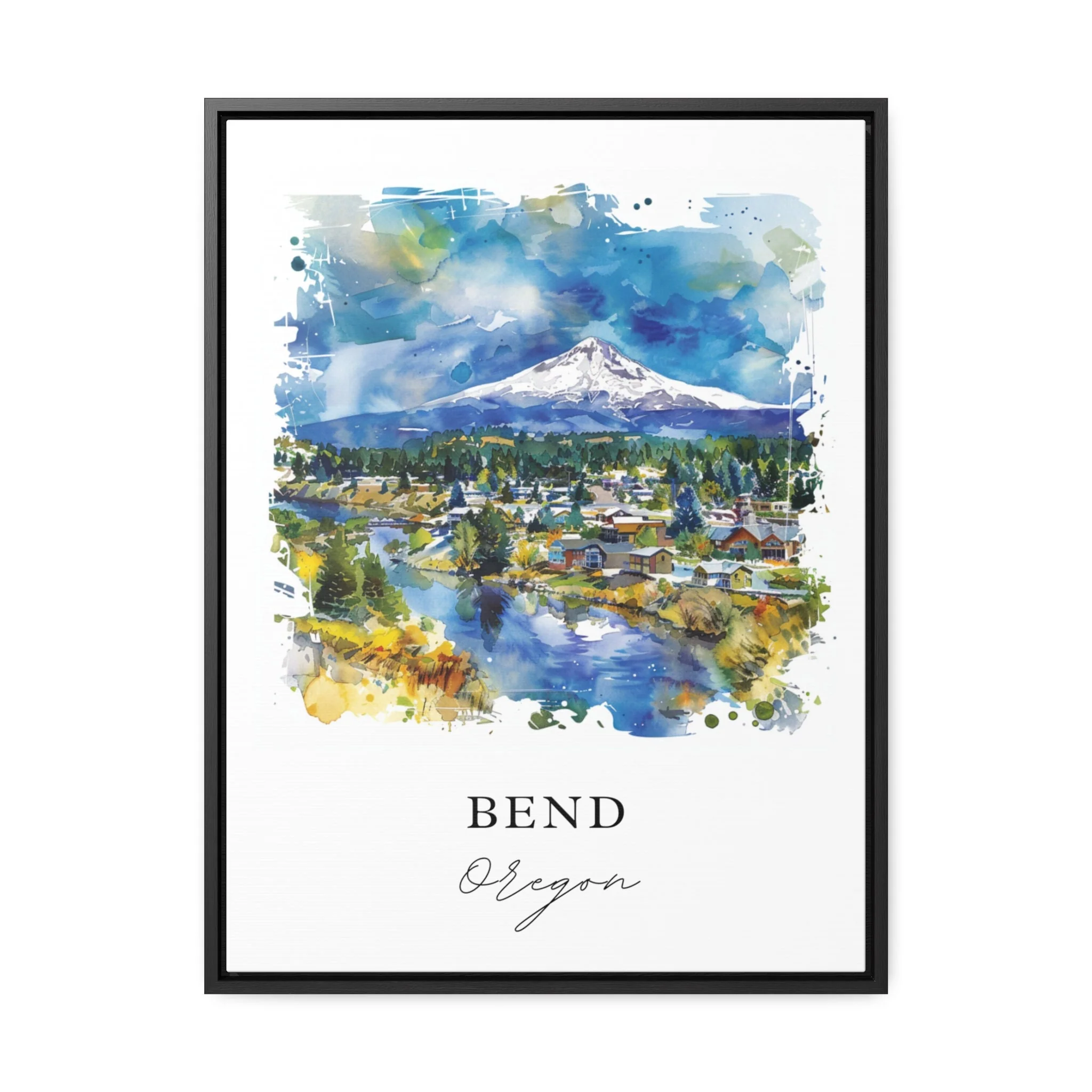 Bend, Oregon – Watercolor Art Print - Image 5
