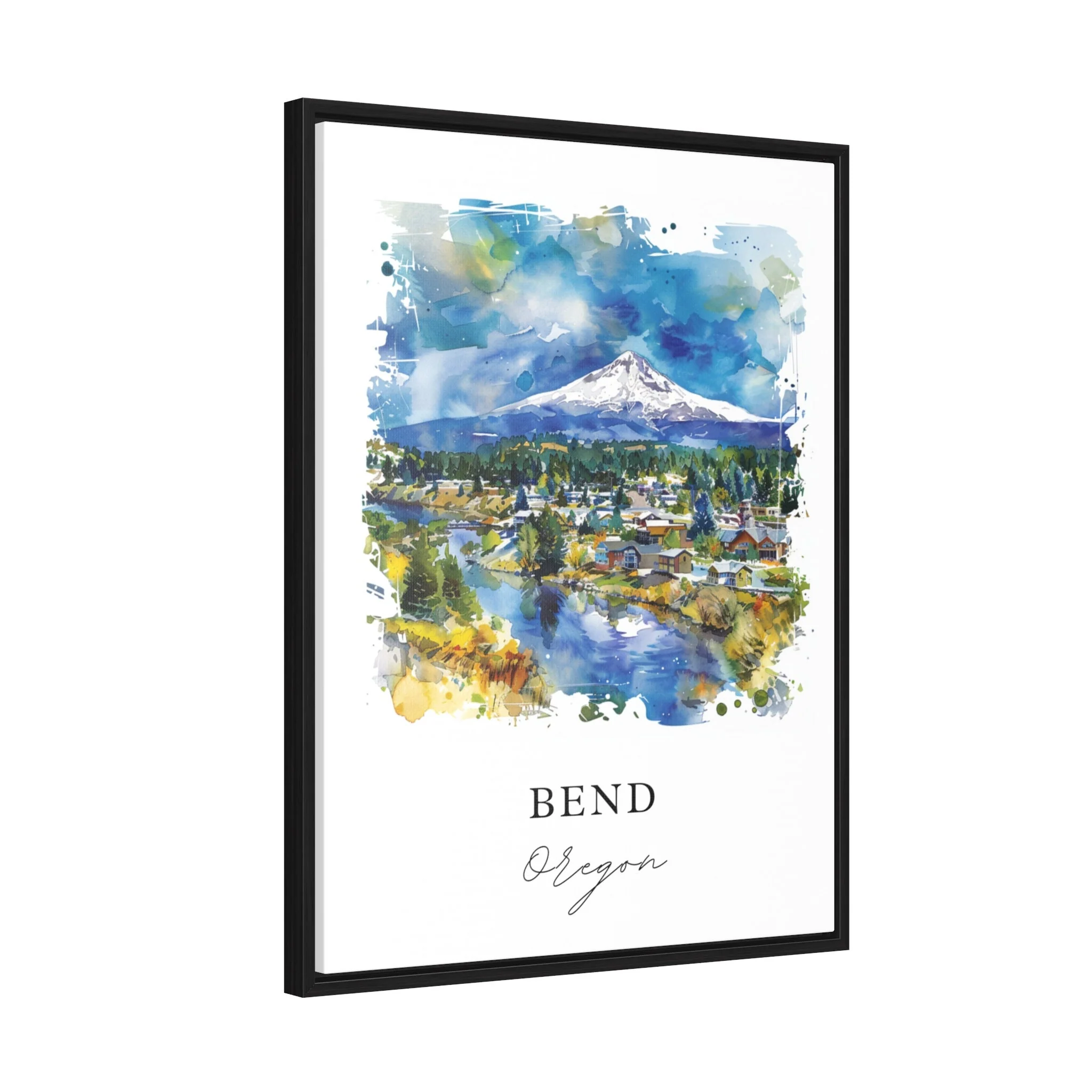 Bend, Oregon – Watercolor Art Print - Image 6