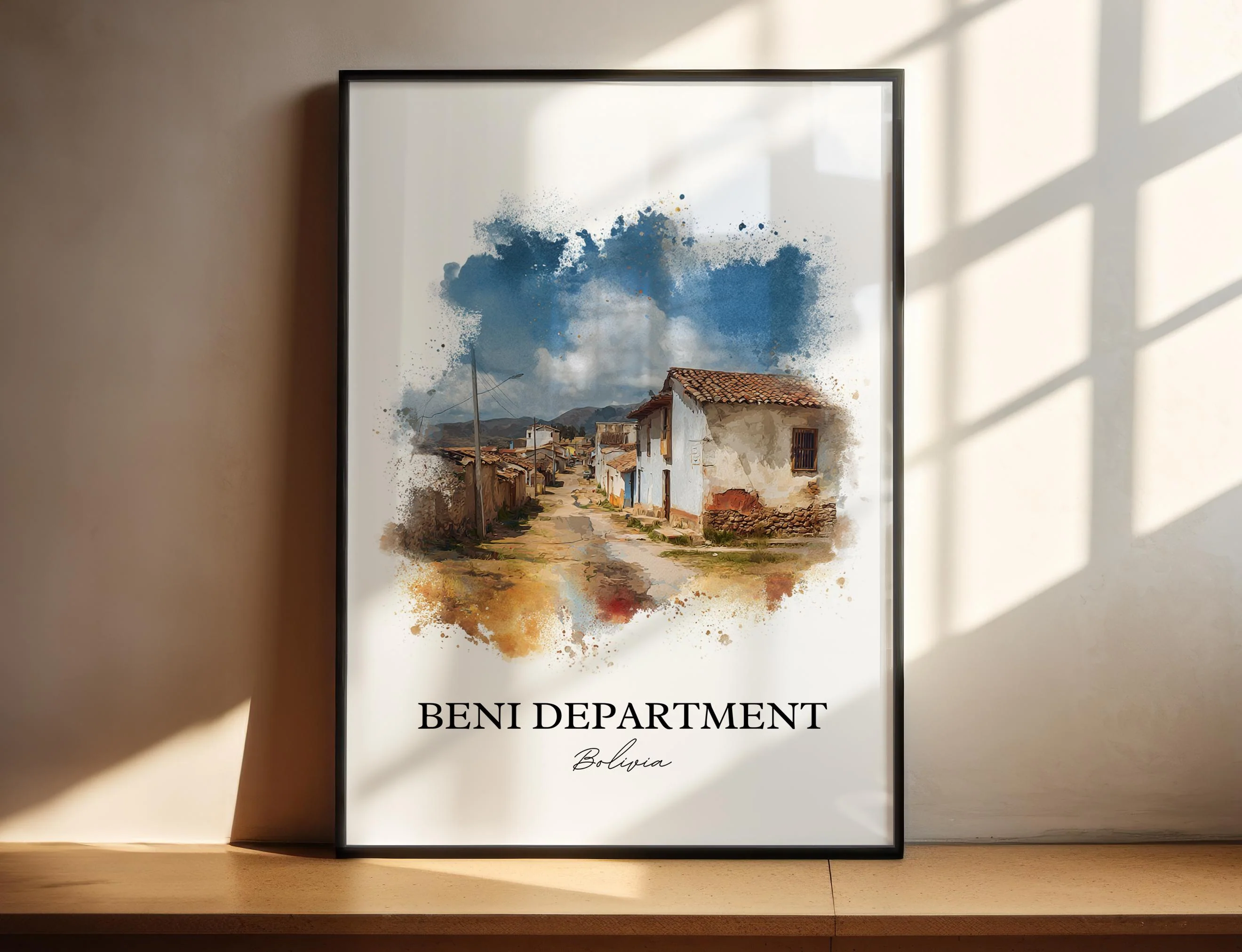 Beni, Bolivia – Watercolor Art Print