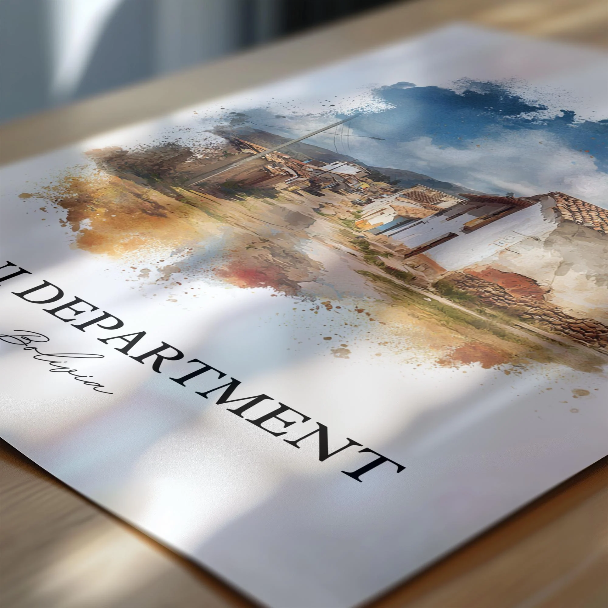 Beni, Bolivia – Watercolor Art Print - Image 2