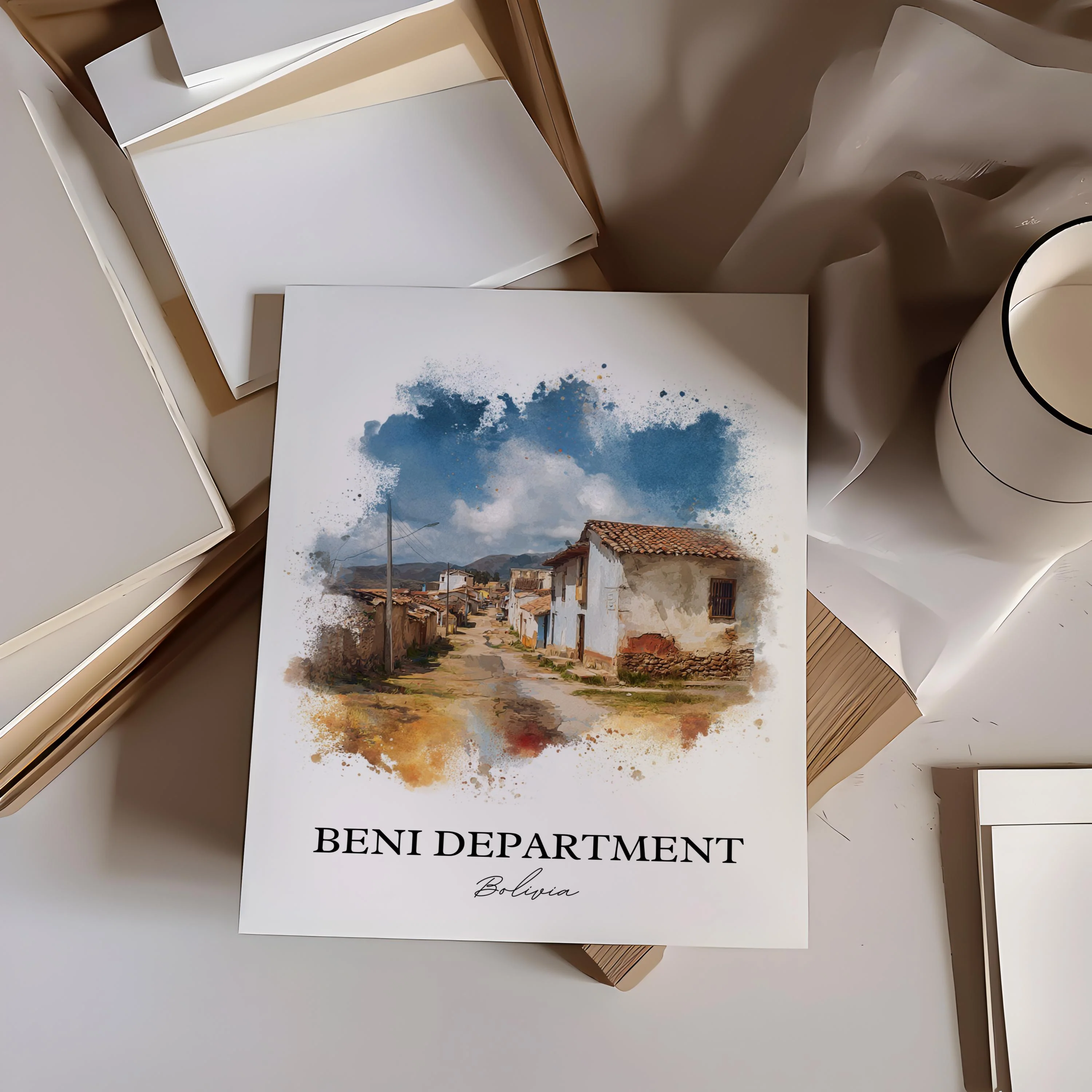 Beni, Bolivia – Watercolor Art Print - Image 5
