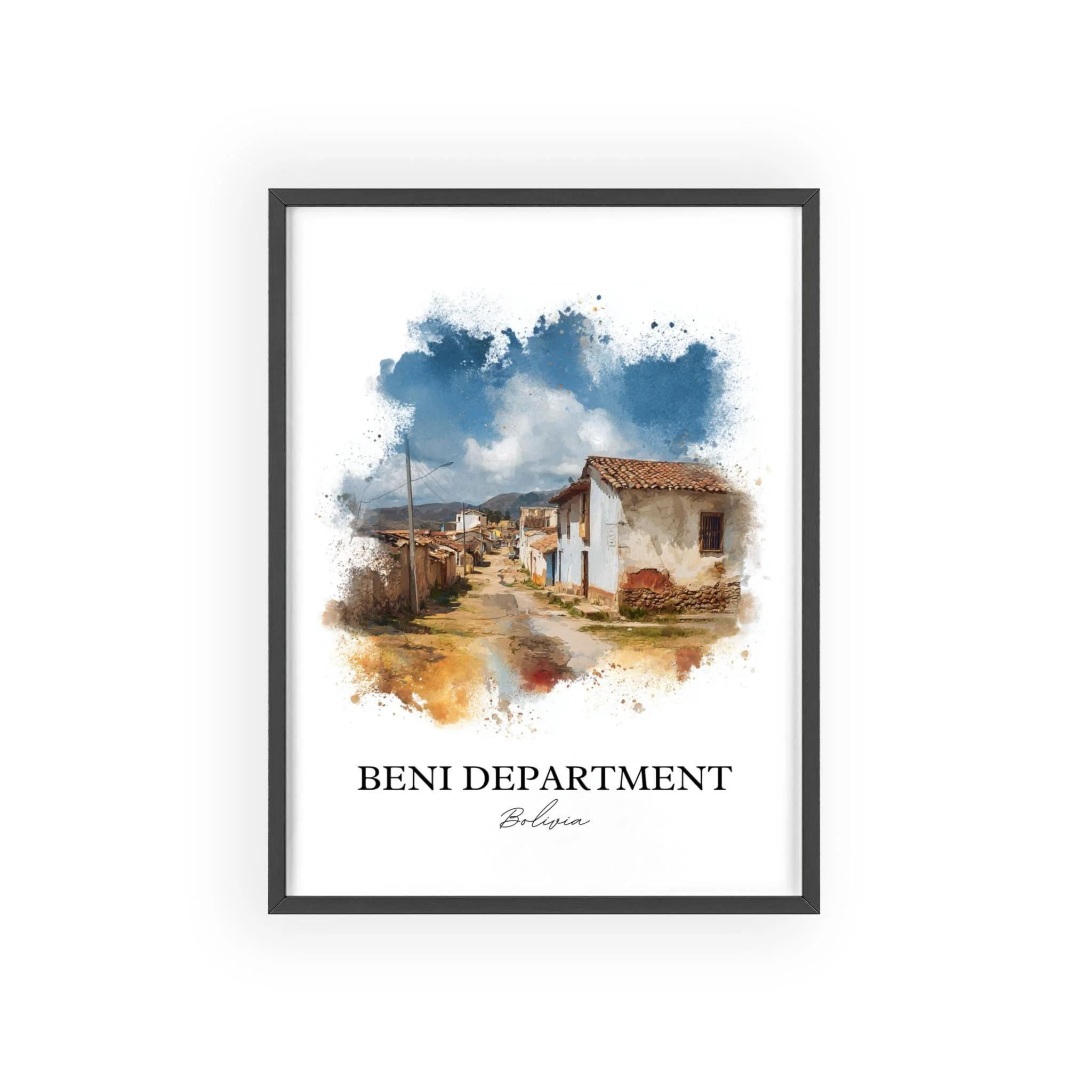 Beni, Bolivia – Watercolor Art Print - Image 7