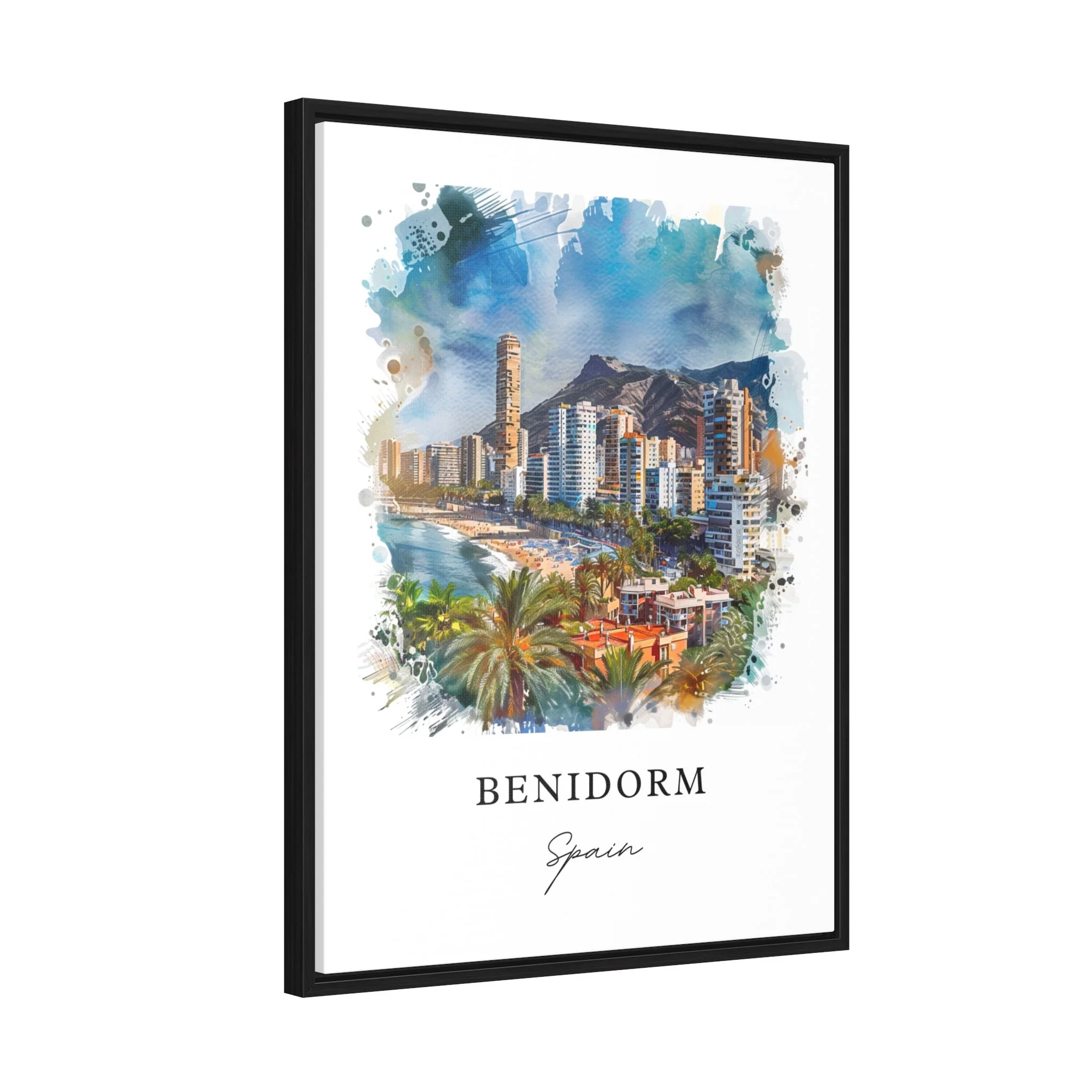 Benidorm, Spain – Watercolor Art Print - Image 6