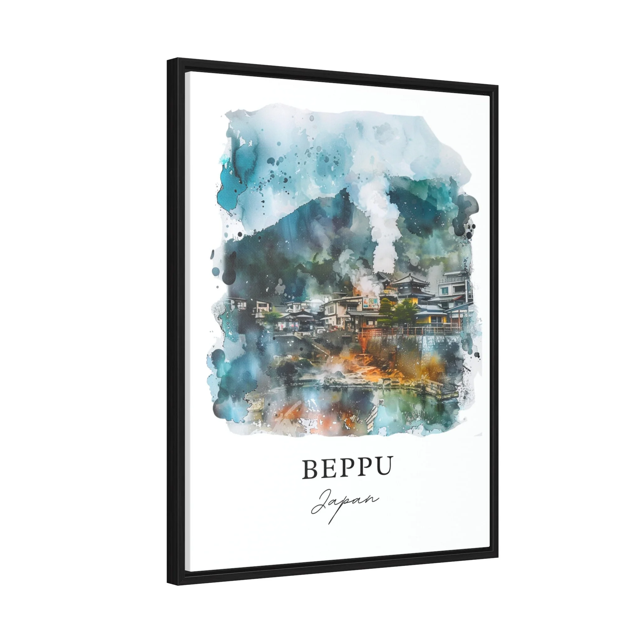 Beppu, Japan – Watercolor Art Print - Image 7