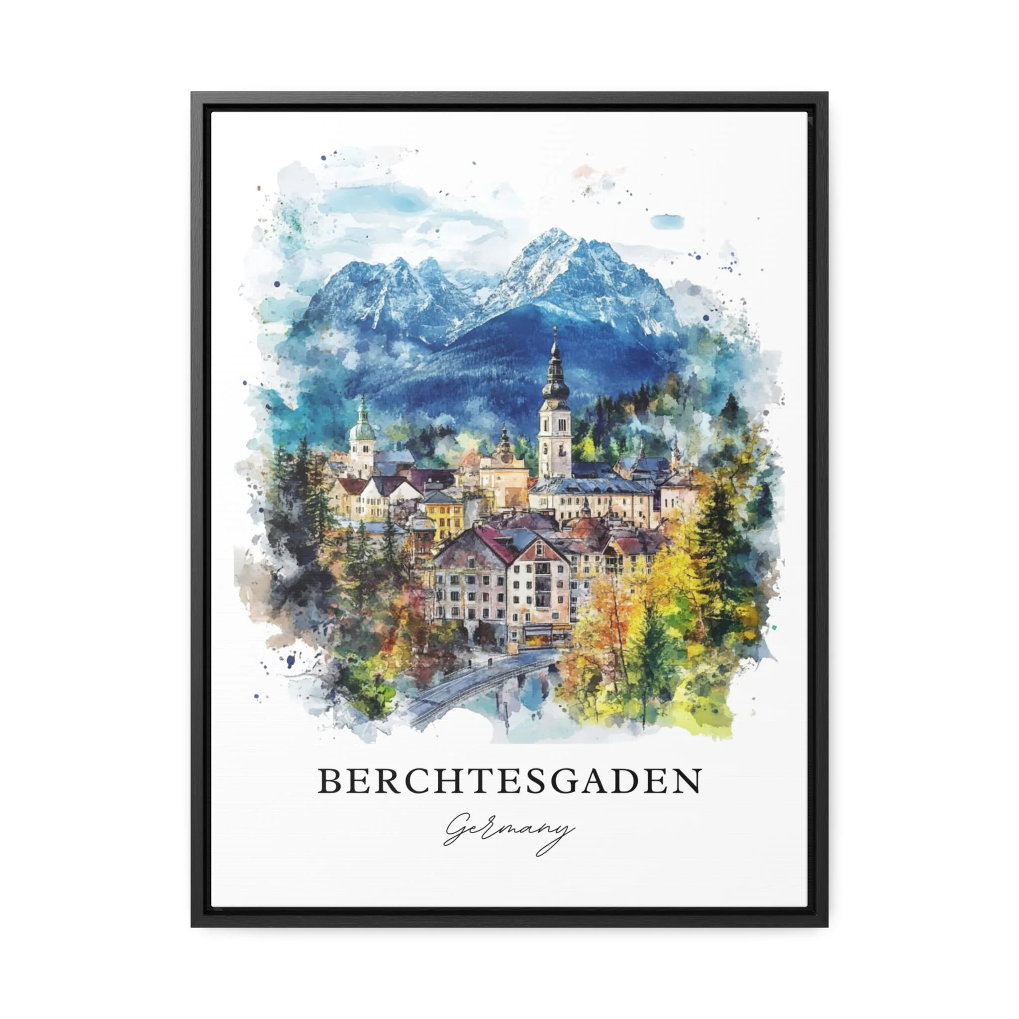 Berchtesgaden, Germany – Watercolor Art Print - Image 5