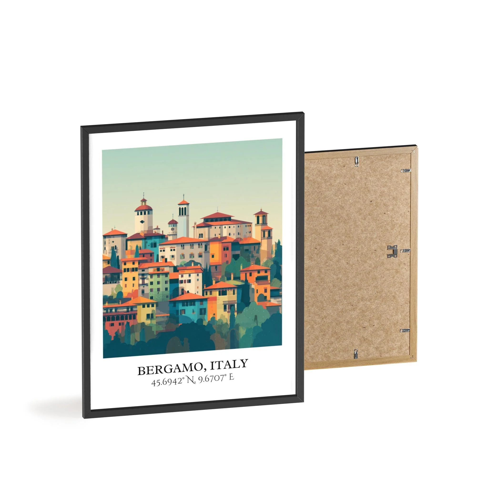 Bergamo, Italy – Watercolor Art Print - Image 8