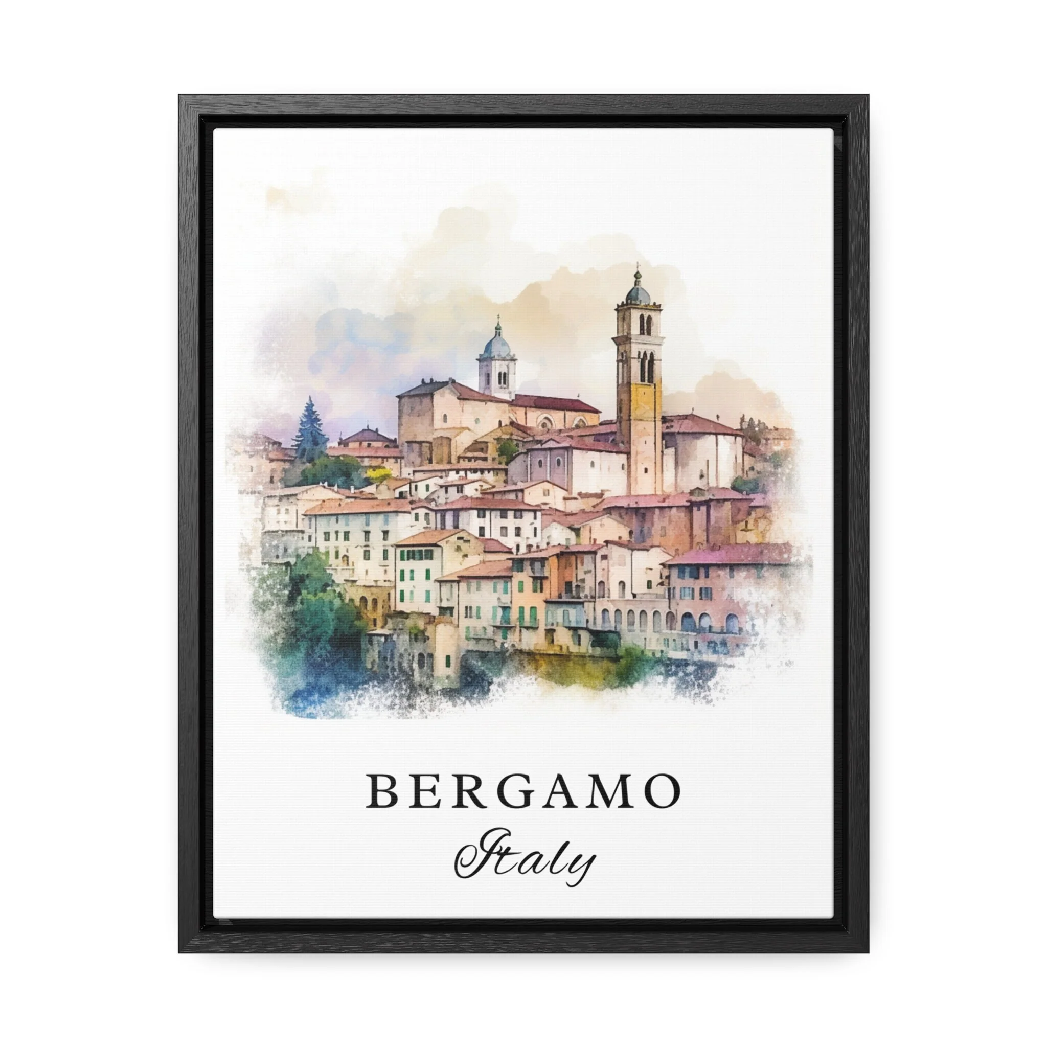 Bergamo, Italy – Watercolor Art Print
