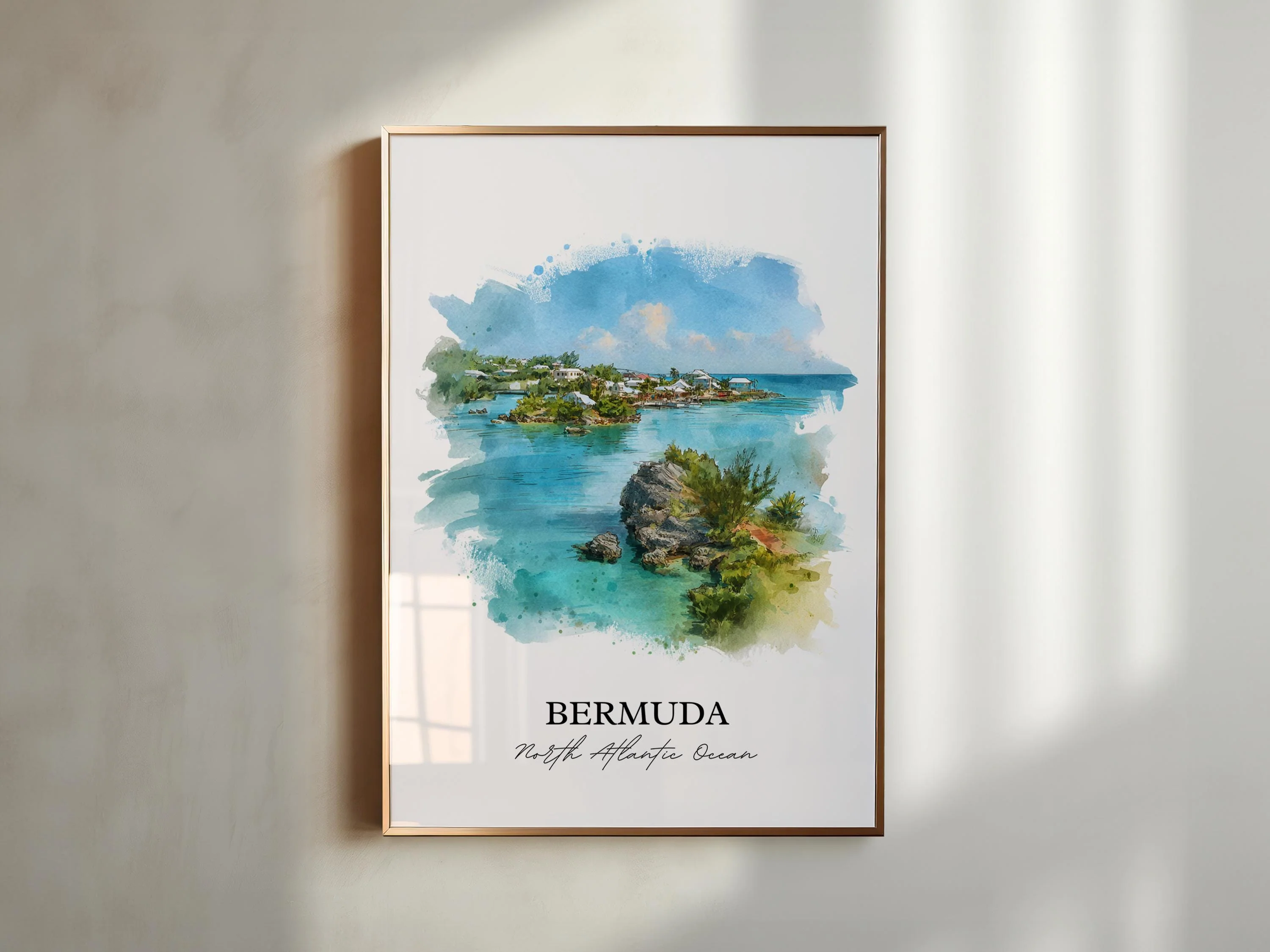 Bermuda, Bermuda – Watercolor Art Print - Image 3
