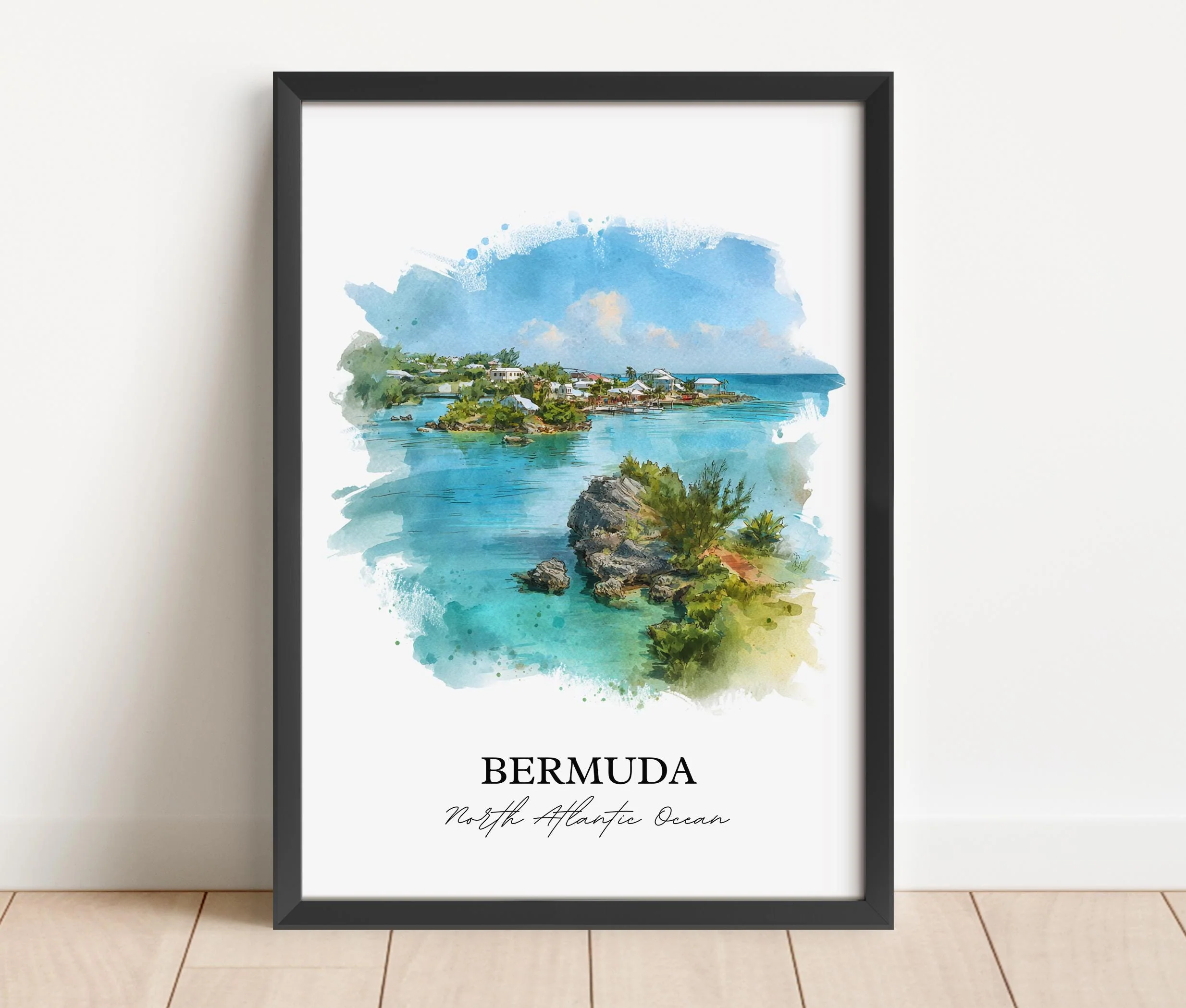 Bermuda, Bermuda – Watercolor Art Print - Image 4