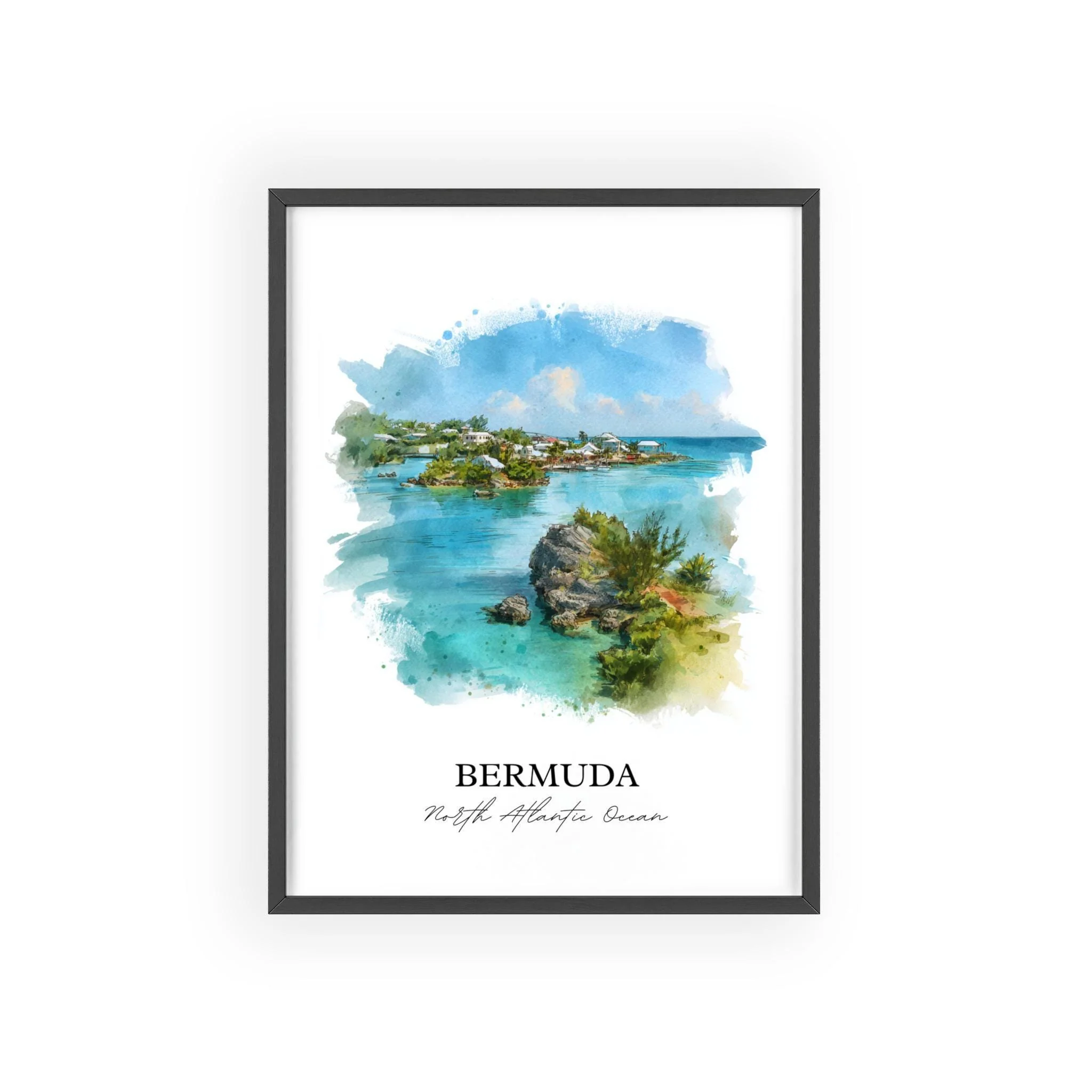 Bermuda, Bermuda – Watercolor Art Print - Image 7