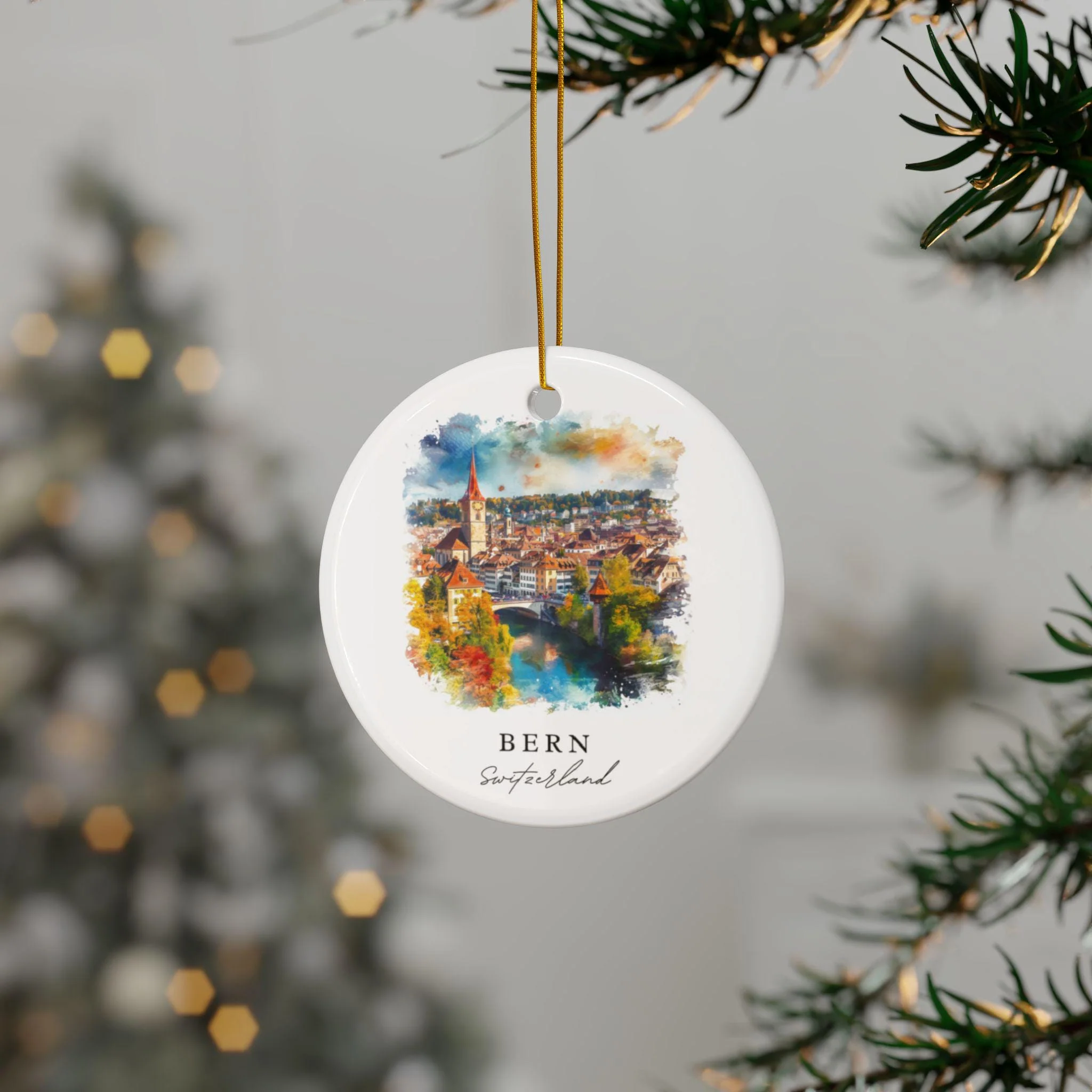 Bern Switzerland Ornament: Unique Bern Souvenir, Bern Xmas Decor, and Authentic Bern Switzerland Gift - Image 3